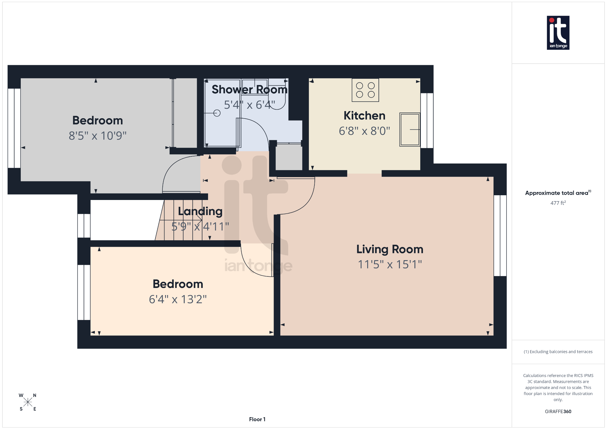 2 bedroom apartment flat/apartment For Sale in Stockport - Floorplan 1.