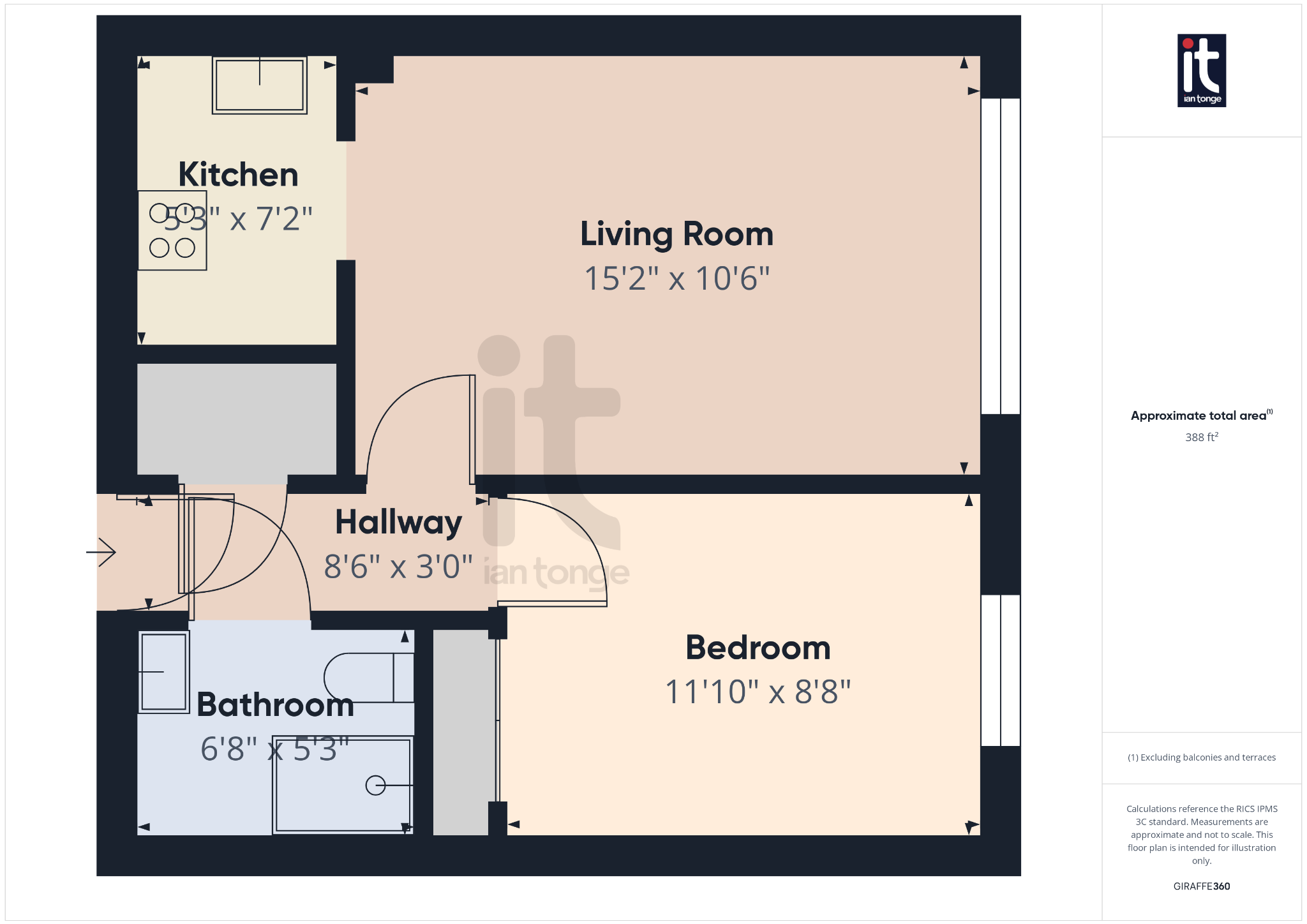 1 bedroom apartment flat/apartment For Sale in Stockport - Floorplan 1.