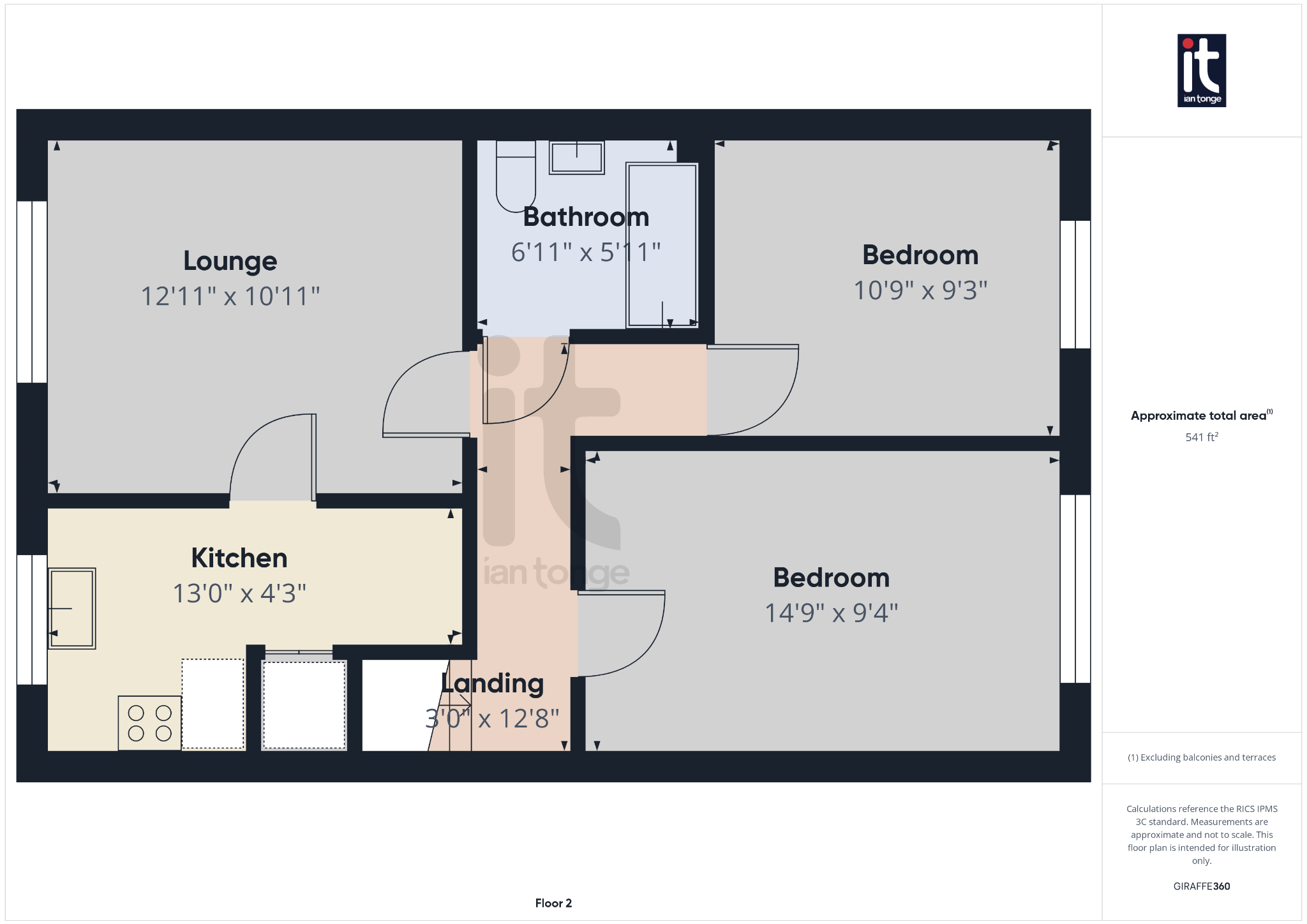 2 bedroom apartment flat/apartment For Sale in Stockport - Floorplan 3.