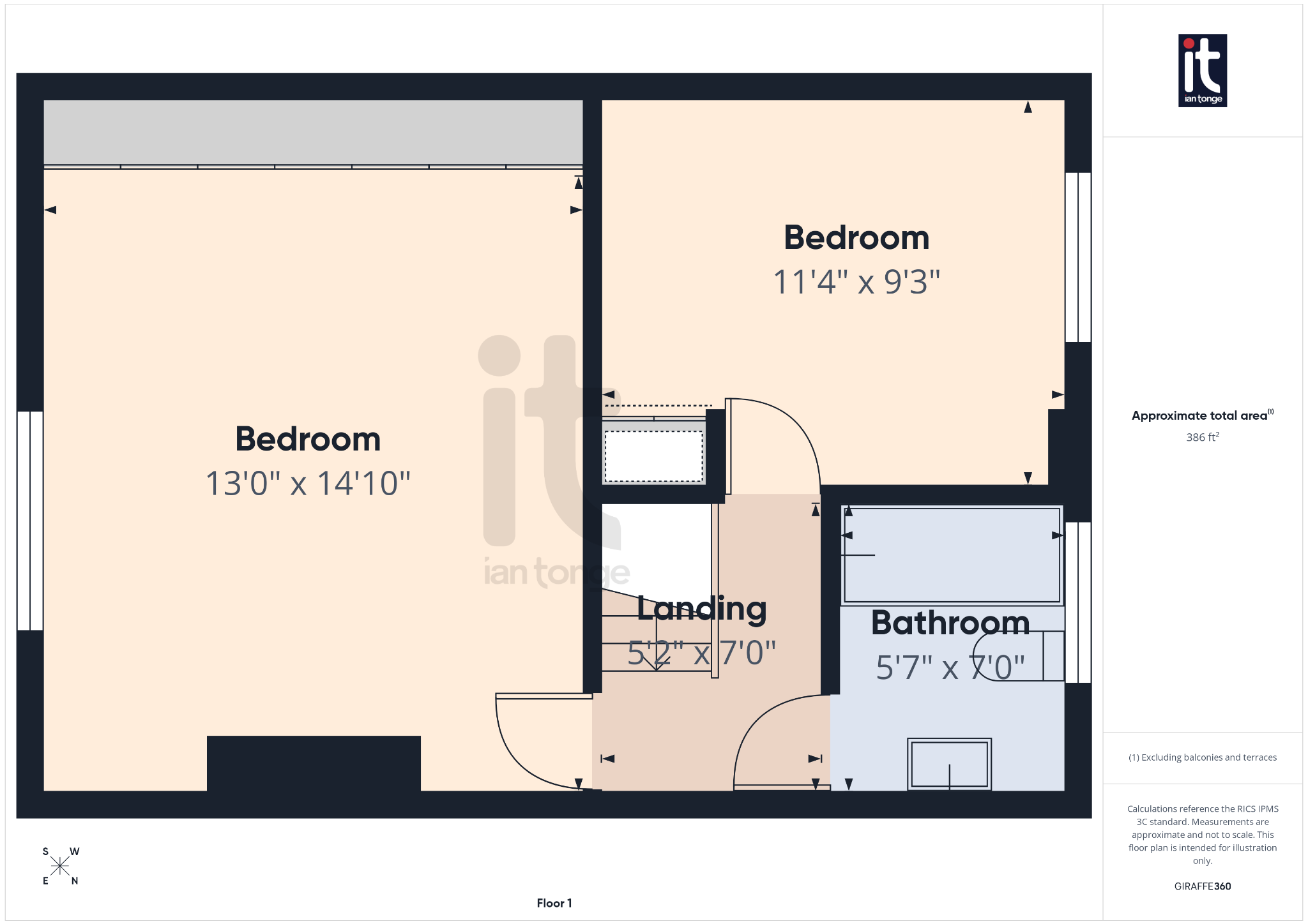 2 bedroom mid terraced house For Sale in Stockport - Floorplan 2.