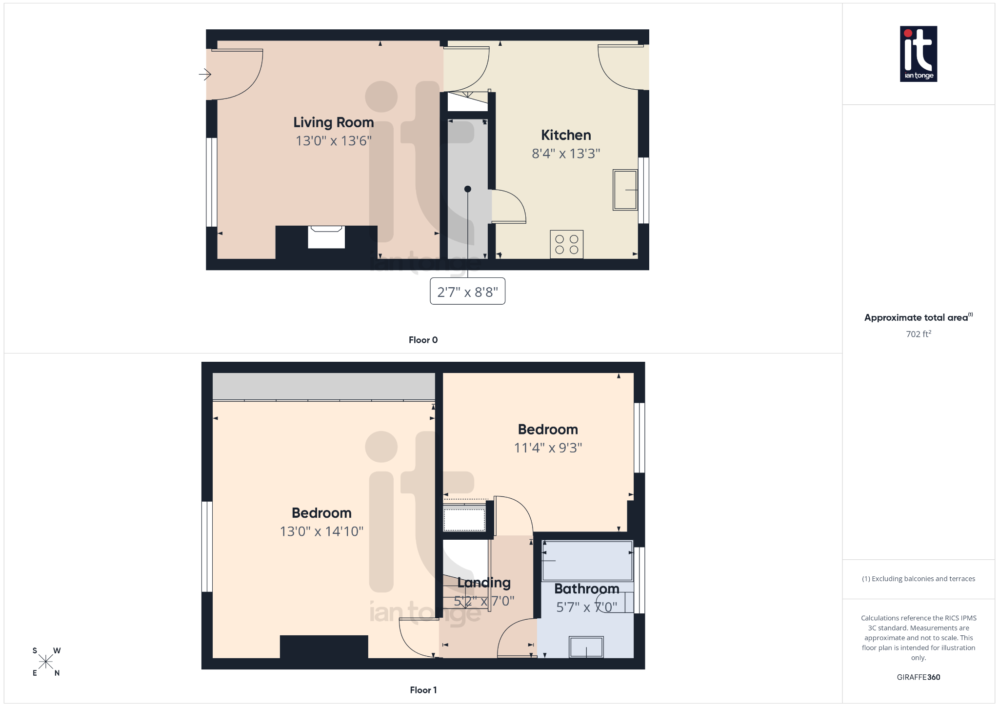 2 bedroom mid terraced house For Sale in Stockport - Floorplan 1.
