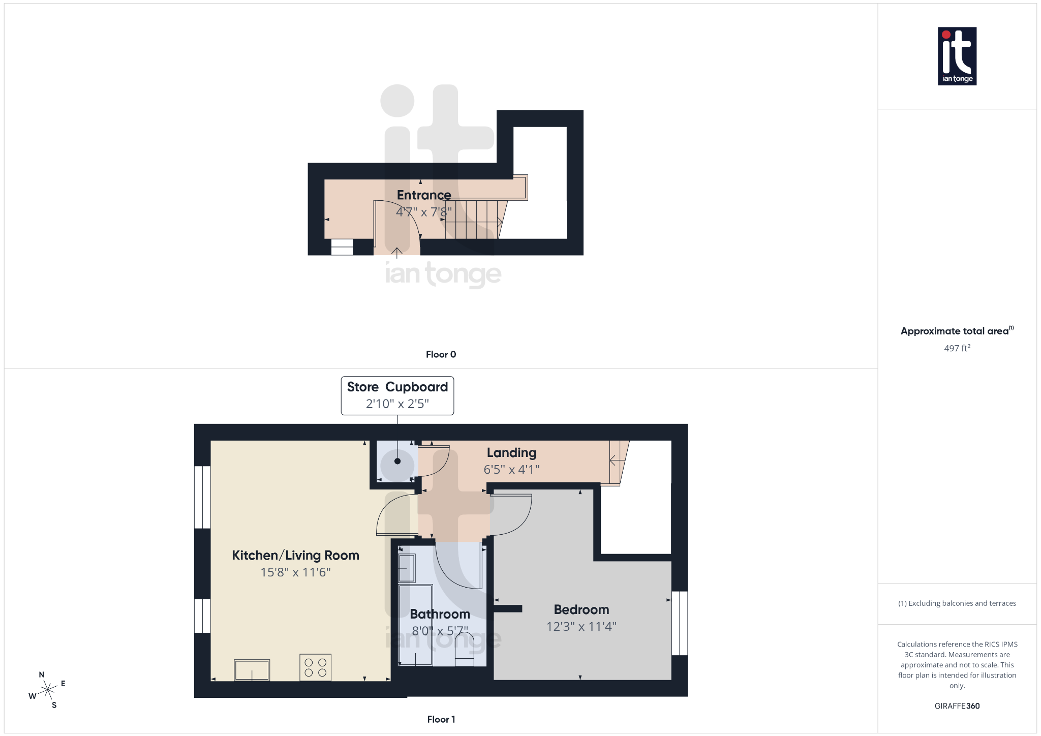 1 bedroom apartment flat/apartment To Let in Stockport - Floorplan 1.