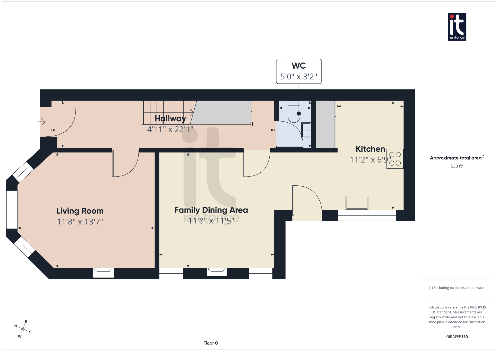 3 bedroom semi-detached house For Sale in Stockport - Floorplan 1.