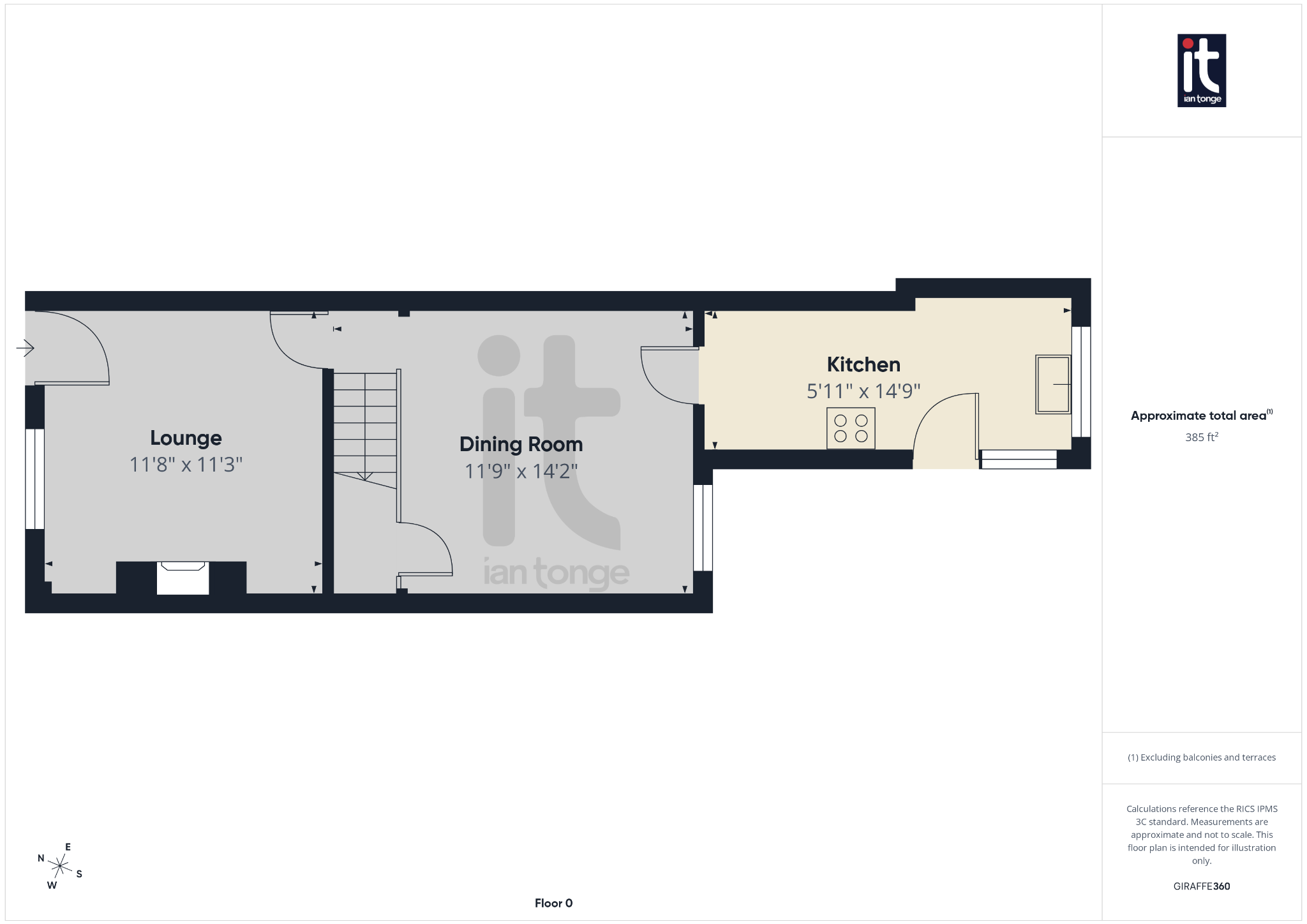 2 bedroom mid terraced house For Sale in Stockport - Floorplan 2.