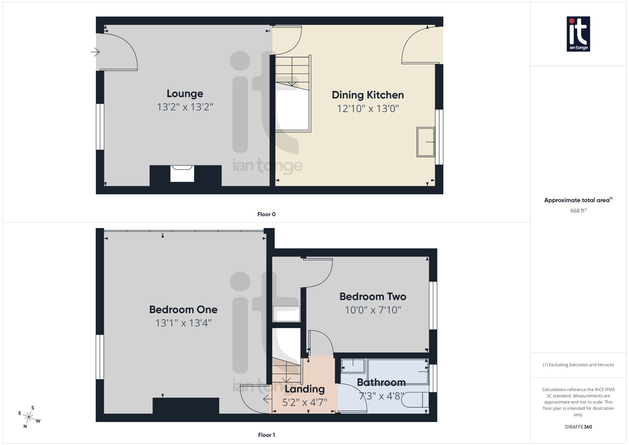 2 bedroom mid terraced house For Sale in Stockport - Floorplan 1.