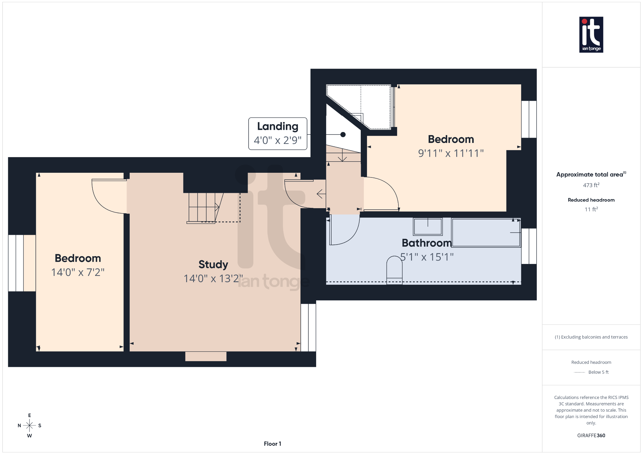 3 bedroom mid terraced house For Sale in Stockport - Floorplan 2.