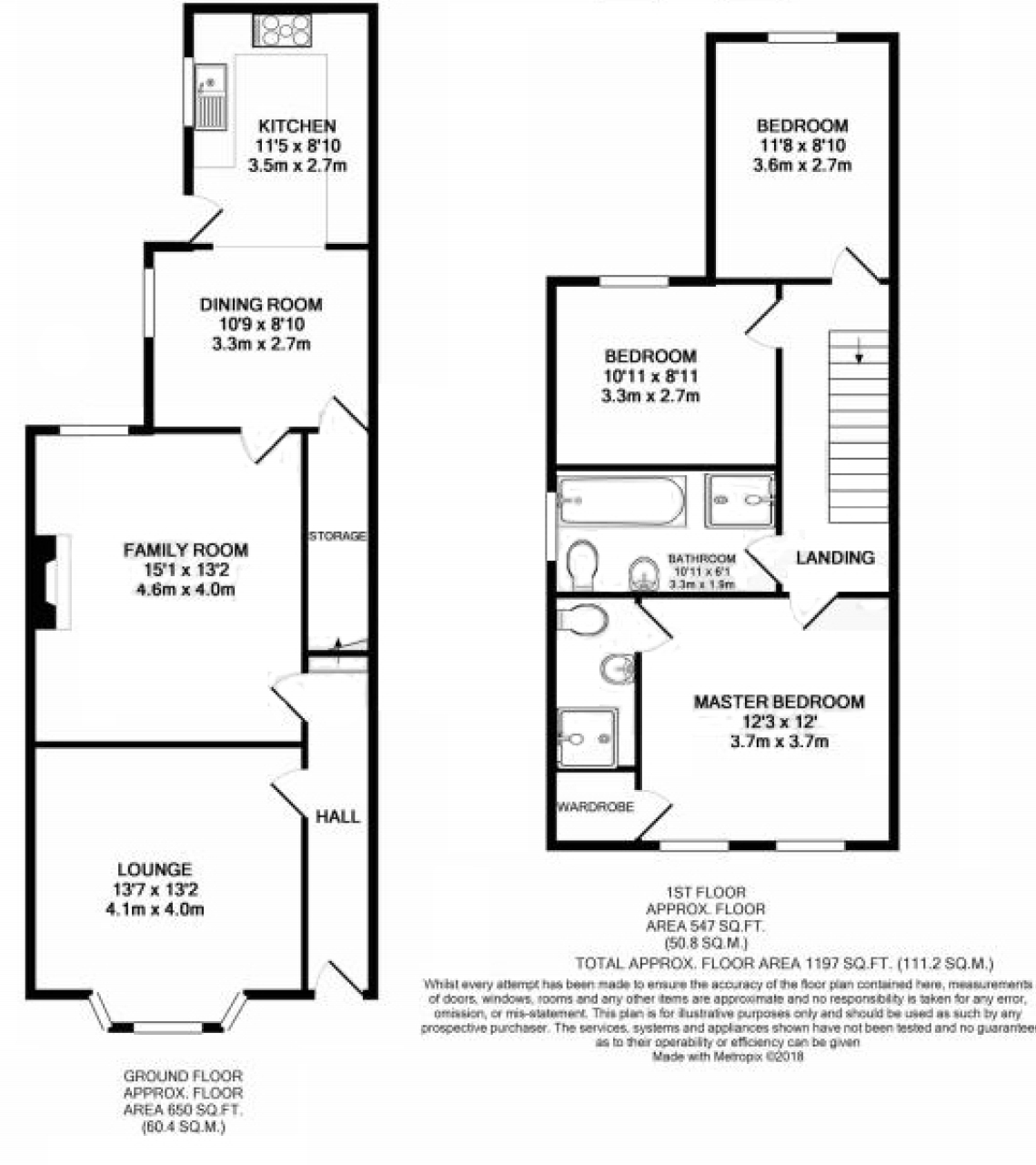 3 bedroom mid terraced house SSTC in Wigan - Floorplan 1
