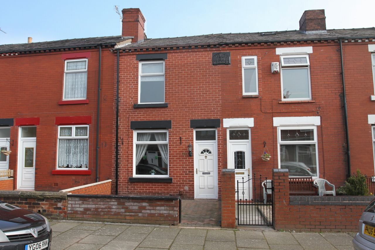 2 bedroom mid terraced house For Sale in Wigan - Front