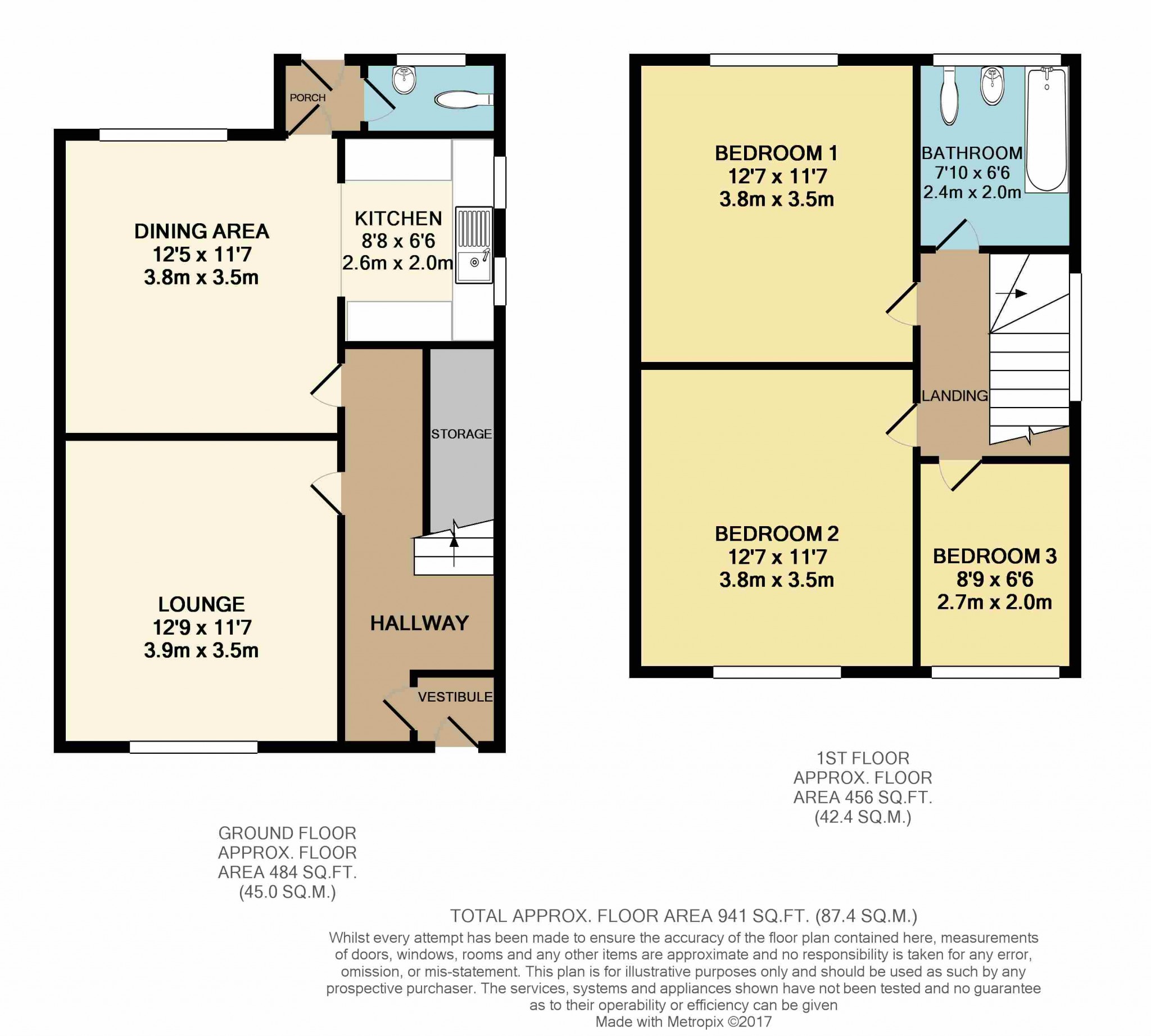 3 bedroom semi-detached house To Let in Wigan - Floorplan 1.