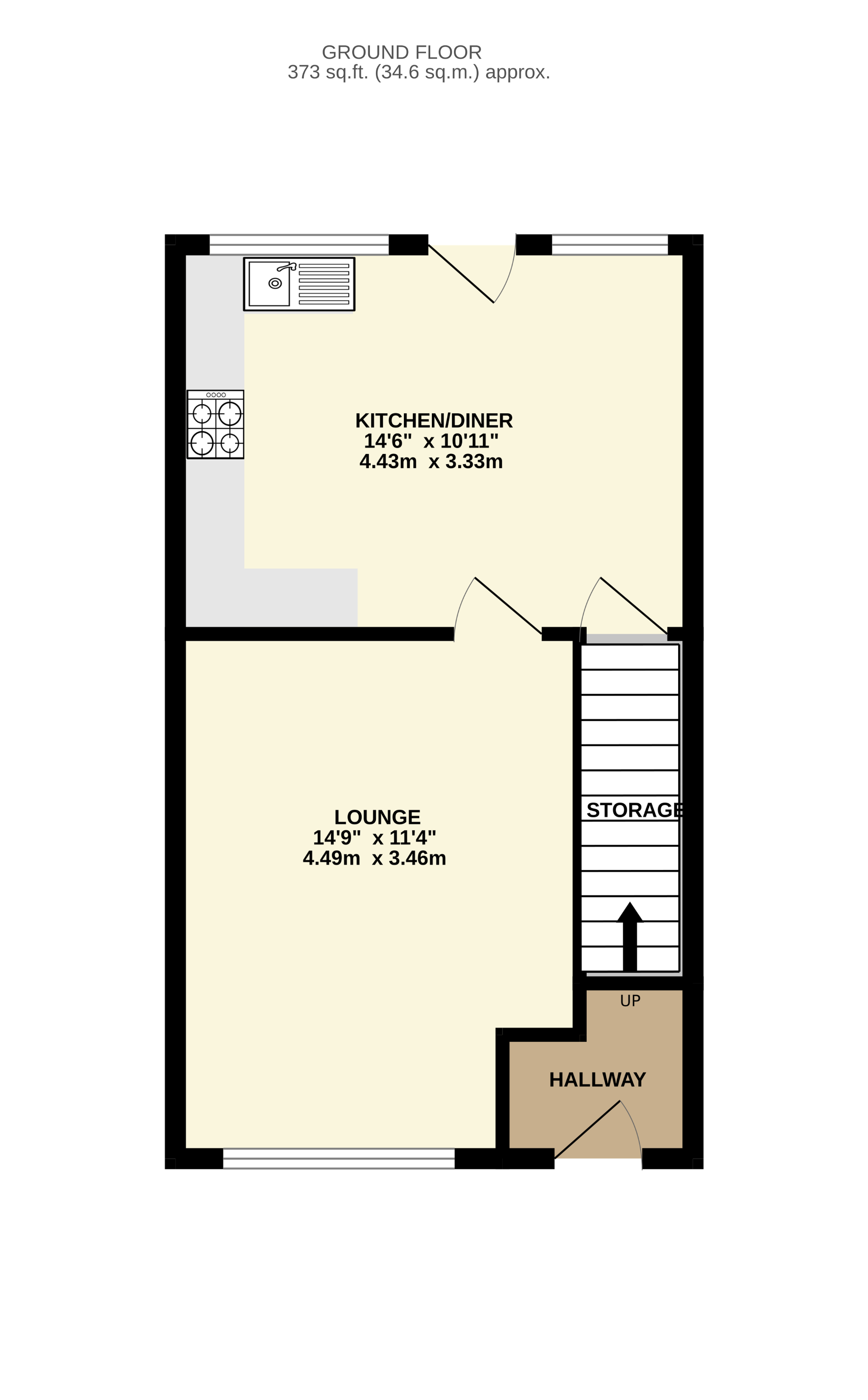 3 bedroom semi-detached house For Sale in Wigan - Floorplan 1.