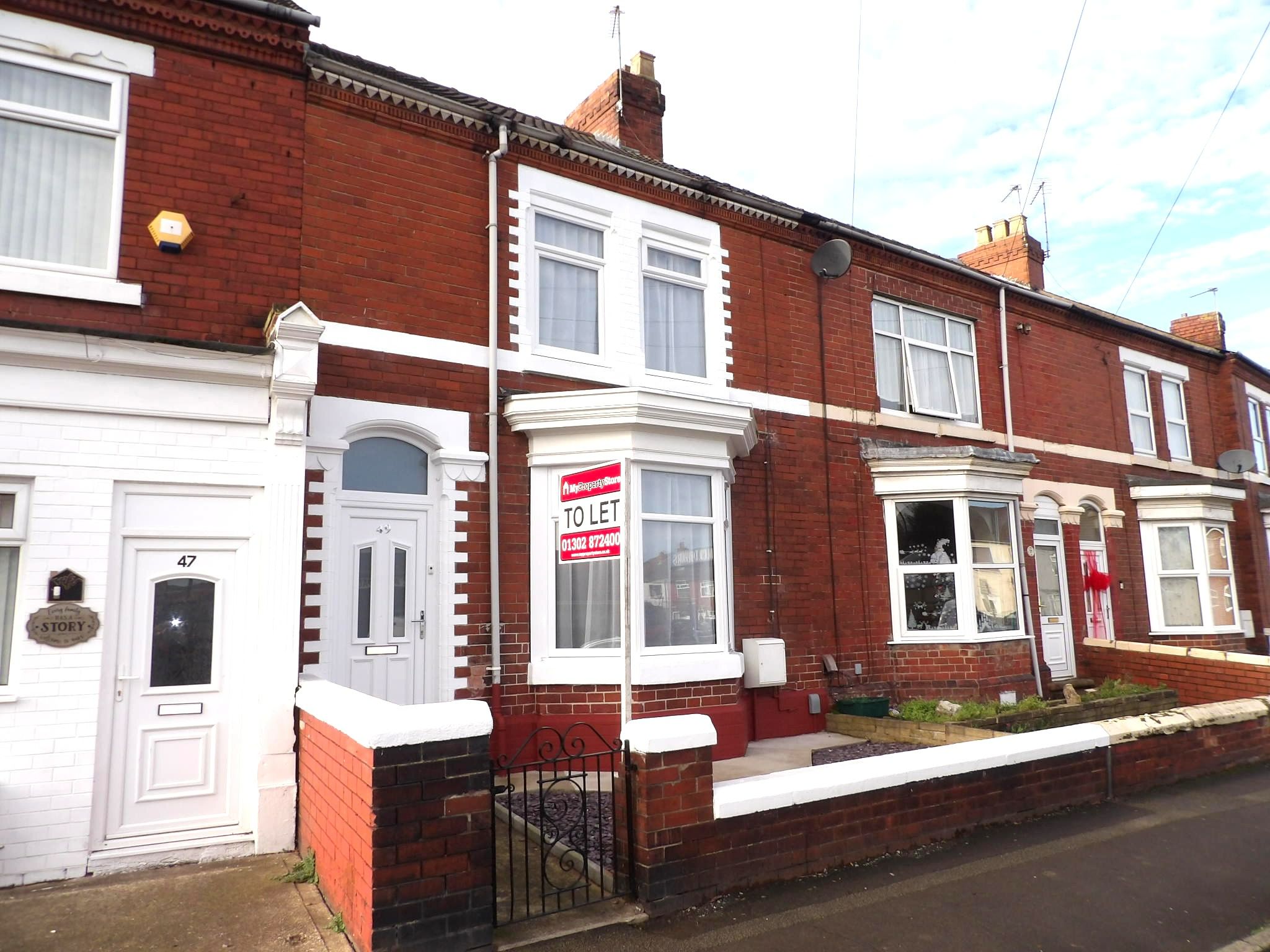 3 bedroom mid terraced house To Let in Doncaster - Photograph 1.