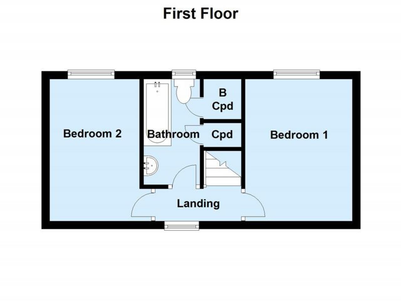 2 bedroom end terraced house To Let Alcester - First Floor