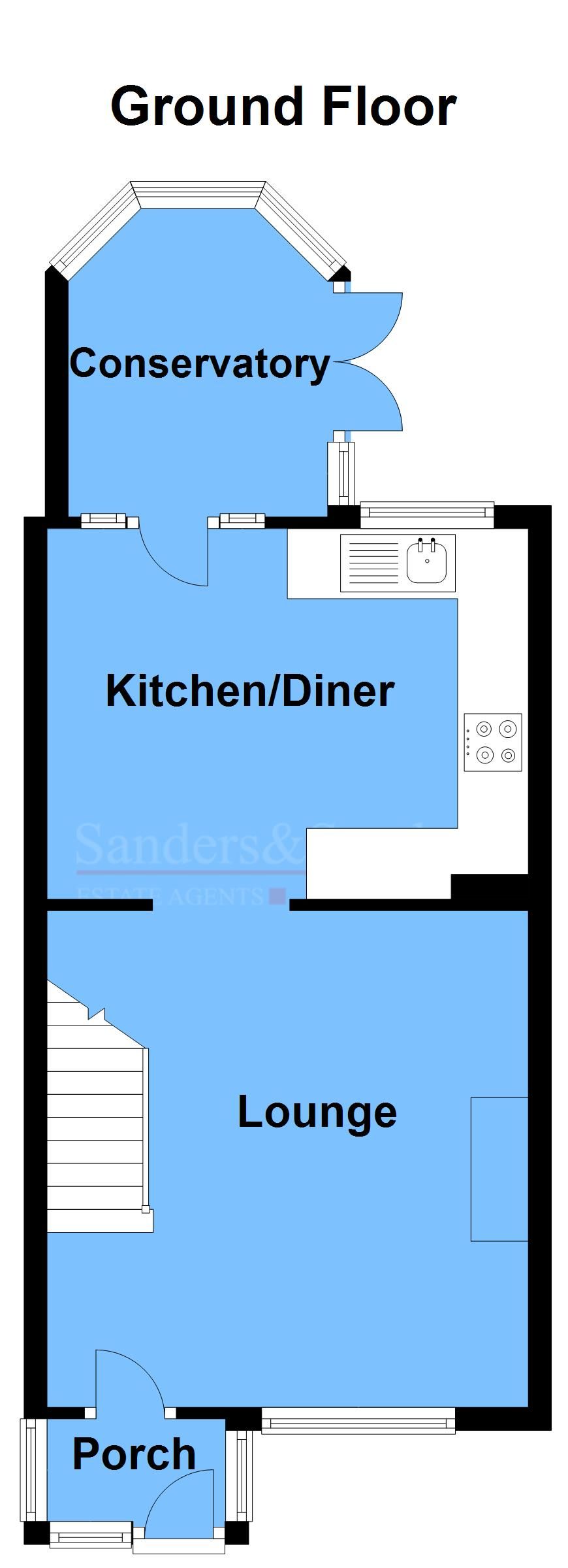 2 bedroom semi-detached house For Sale Alcester - Ground Floor