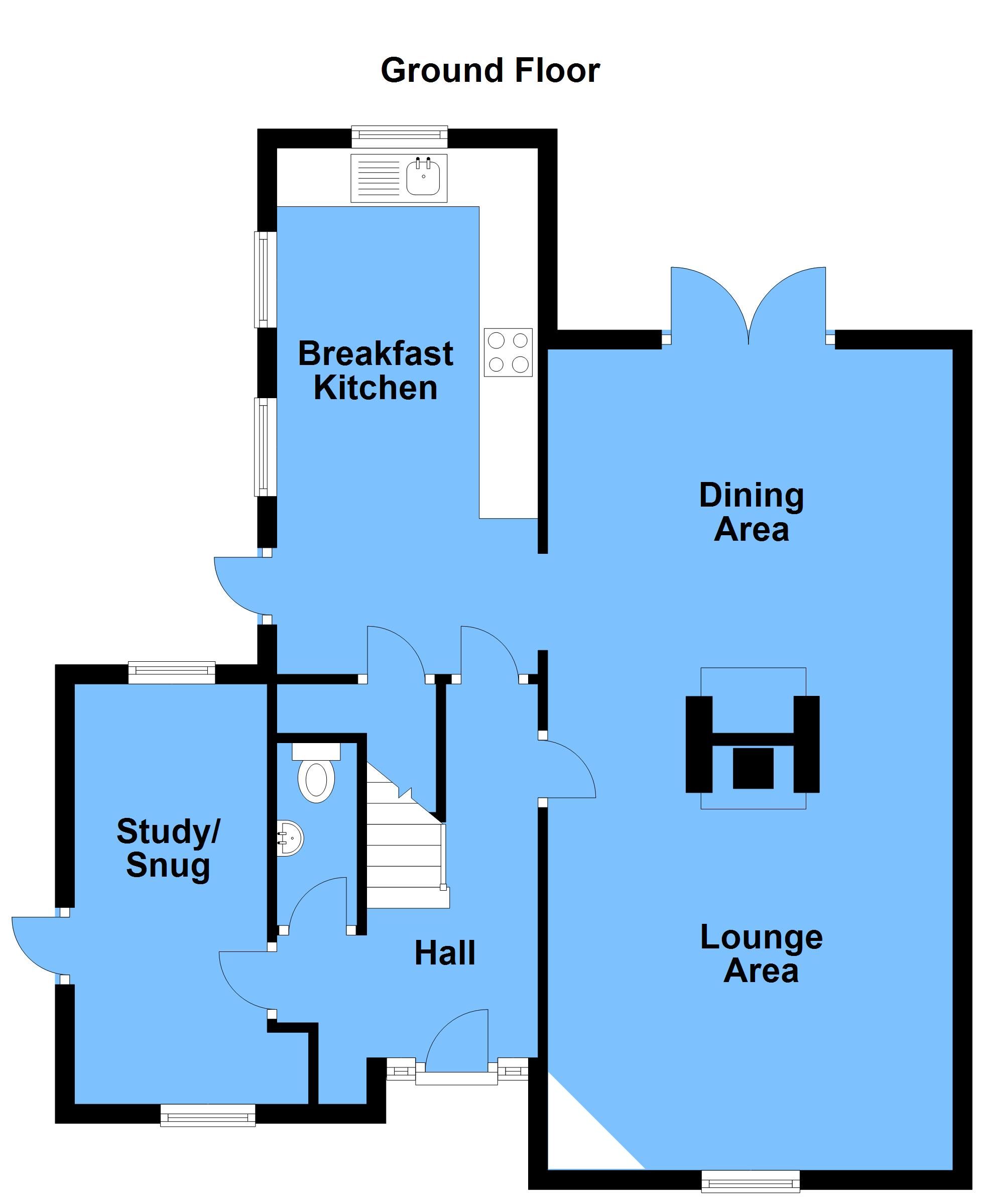 4 bedroom detached house For Sale Alcester - Ground Floor