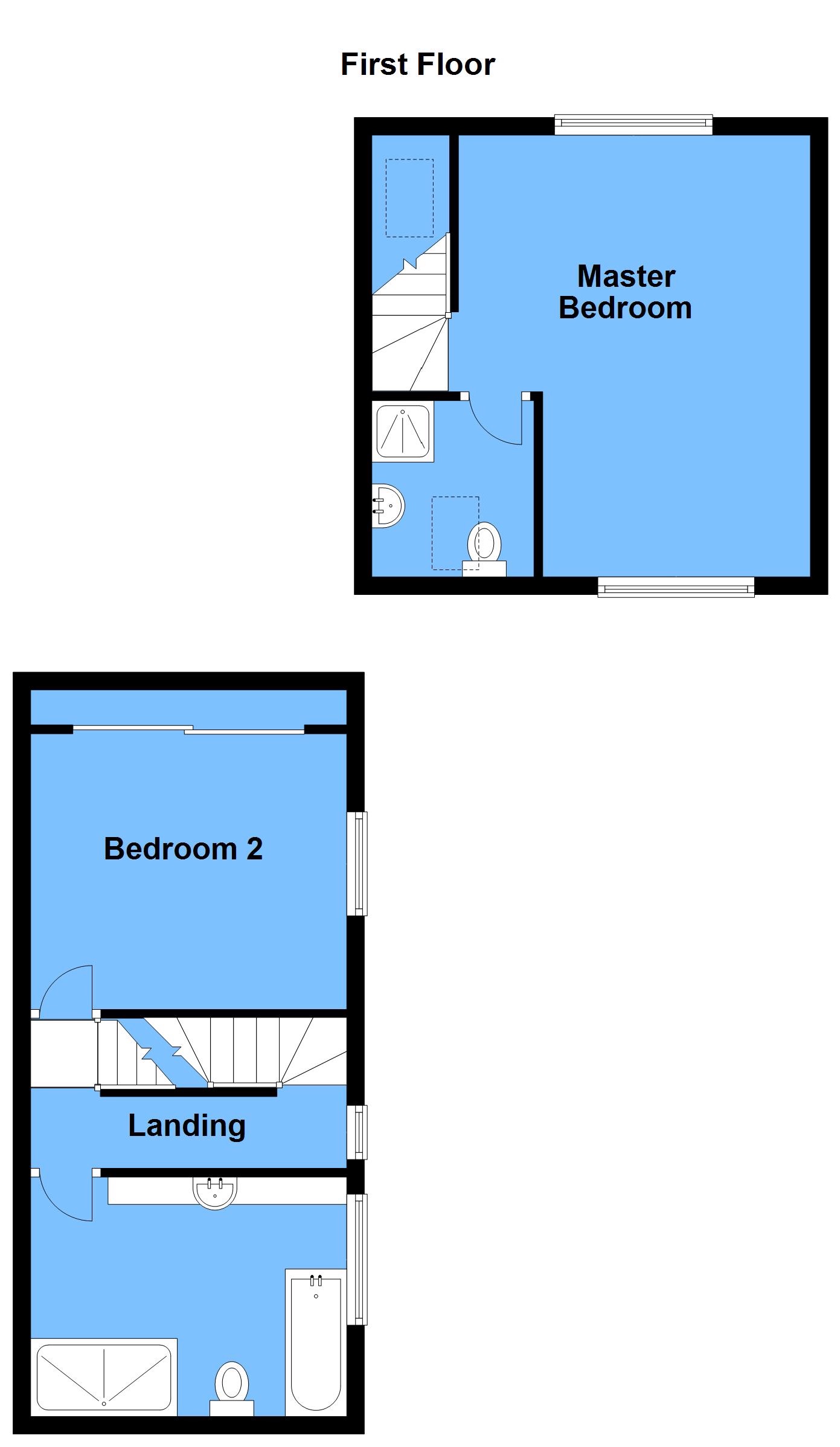 3 bedroom semi-detached house For Sale Alcester - First Floor