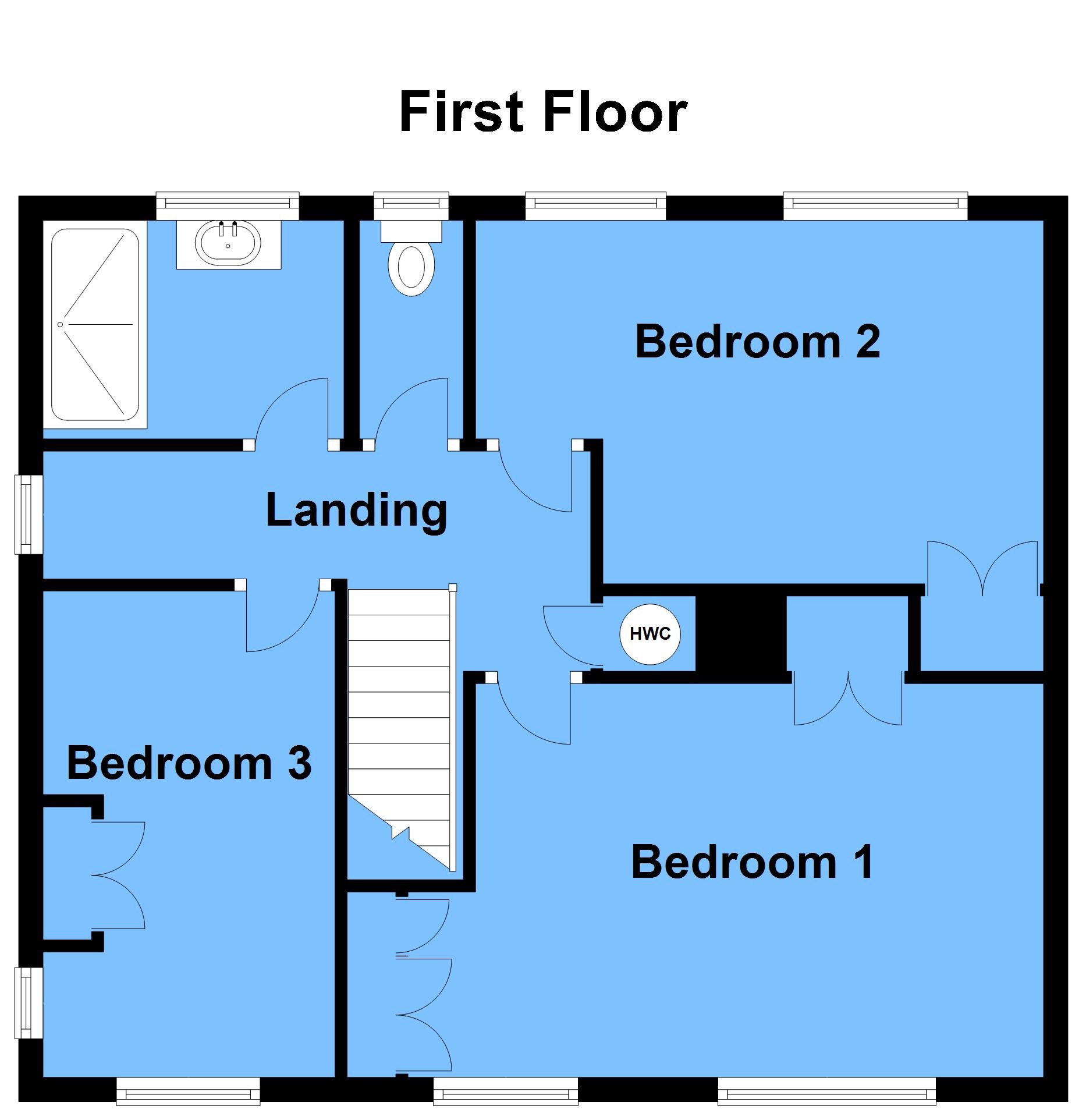 3 bedroom detached house For Sale in Oversley Green, Alcester - First Floor