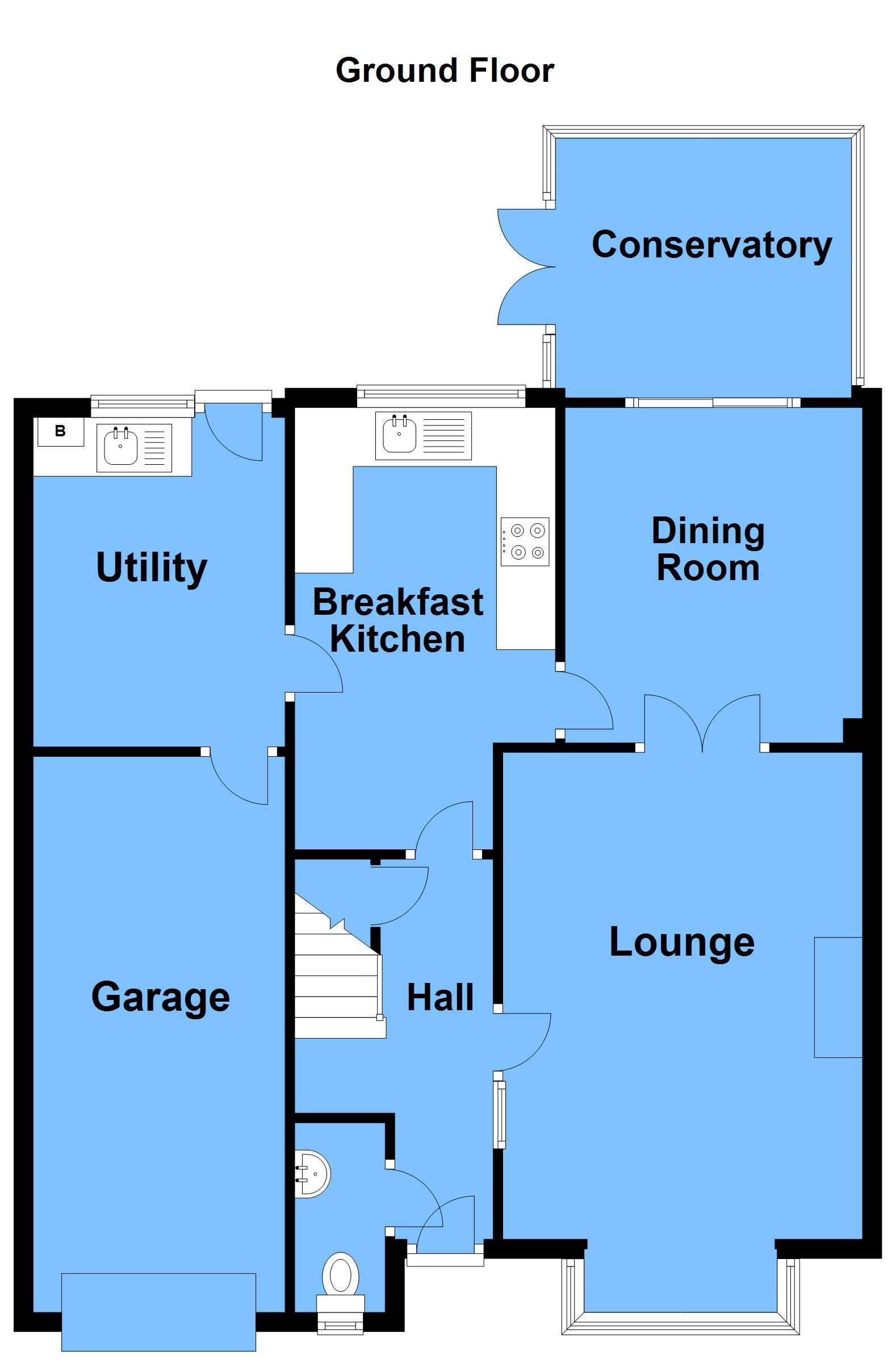 4 bedroom detached house For Sale Alcester - Ground Floor