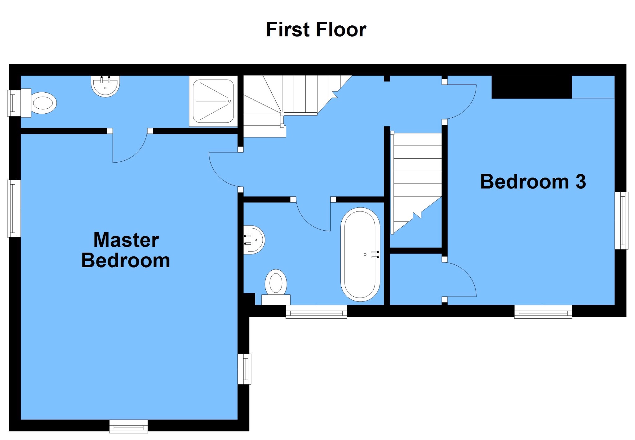 3 bedroom semi-detached house For Sale Alcester - First Floor