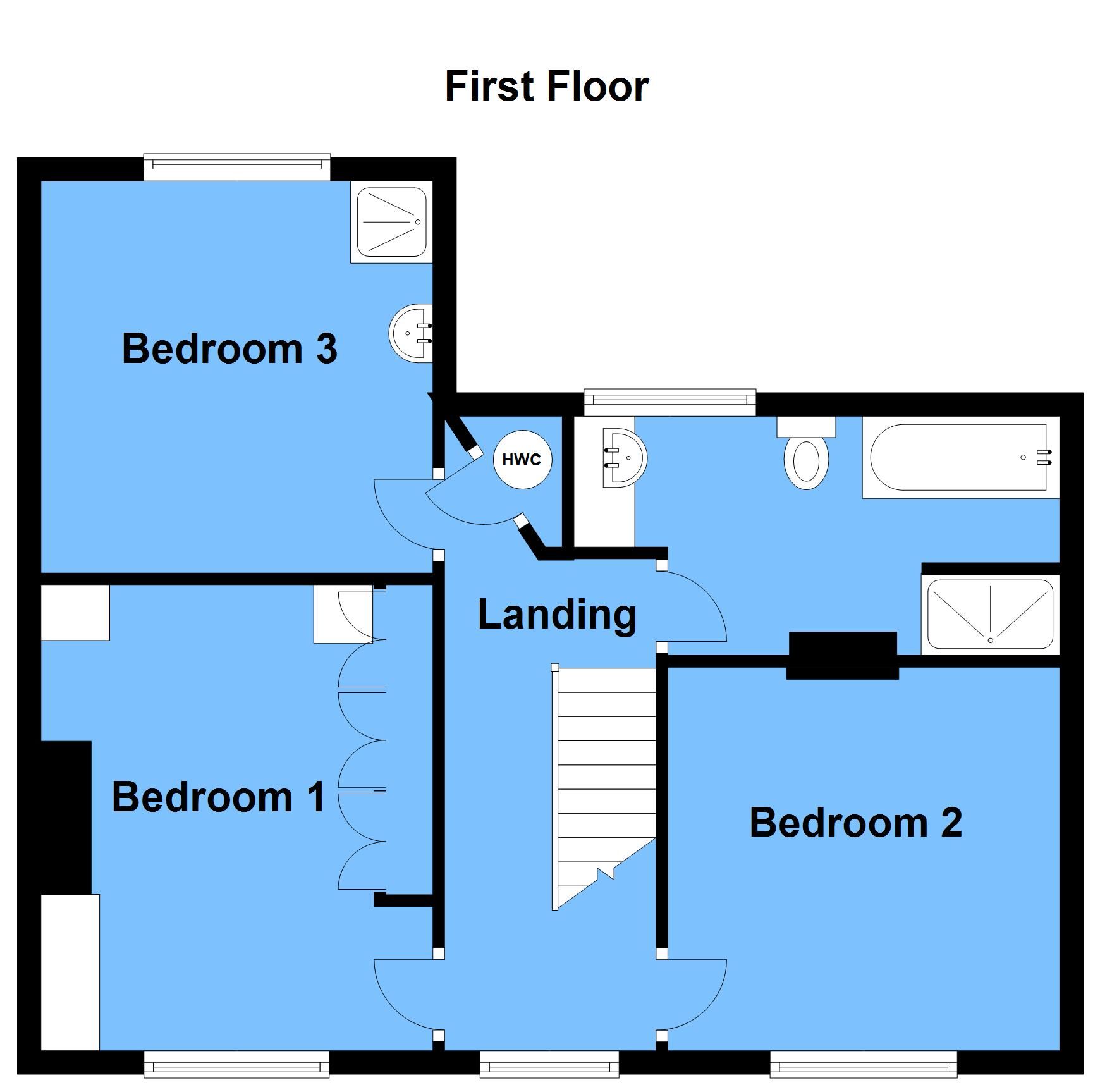3 bedroom detached house SSTC in Bidford-on-avon, Alcester - First Floor