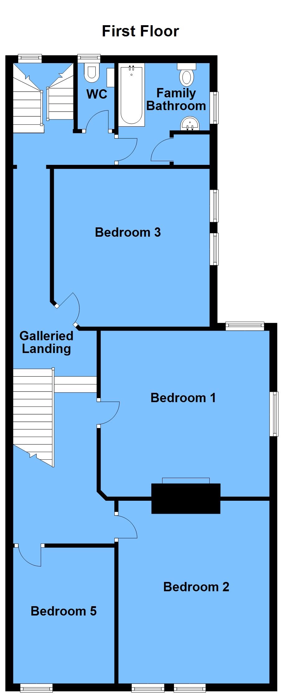 6 bedroom semi-detached house For Sale Alcester - First Floor
