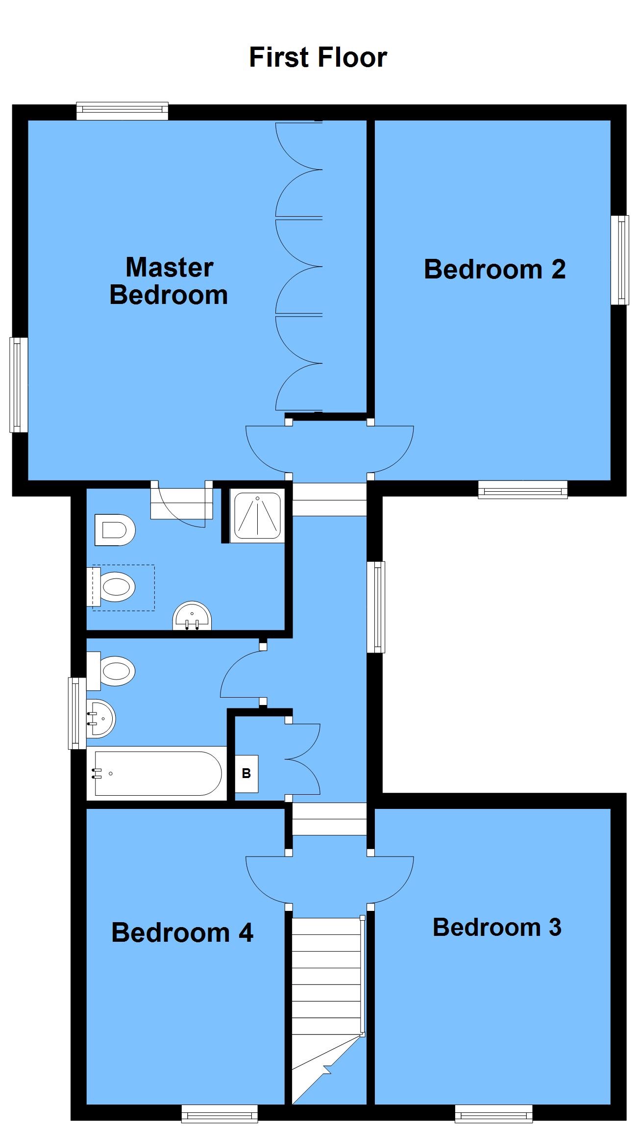 4 bedroom detached house Under Offer in Cookhill, Alcester - First Floor