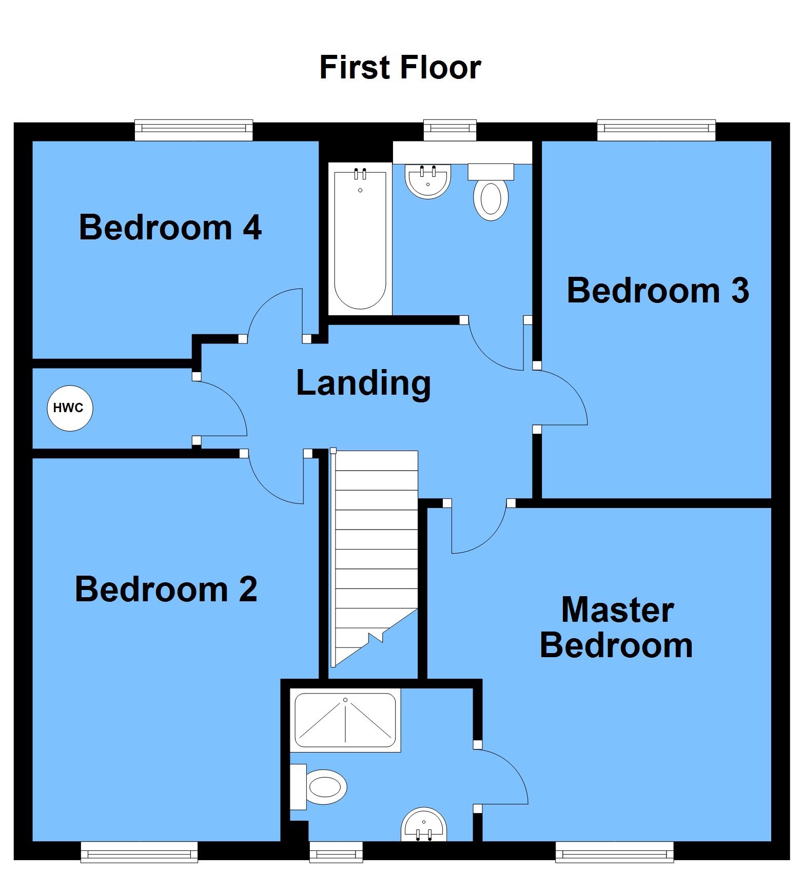 4 bedroom detached house For Sale in Bidford On Avon, Alcester - First Floor