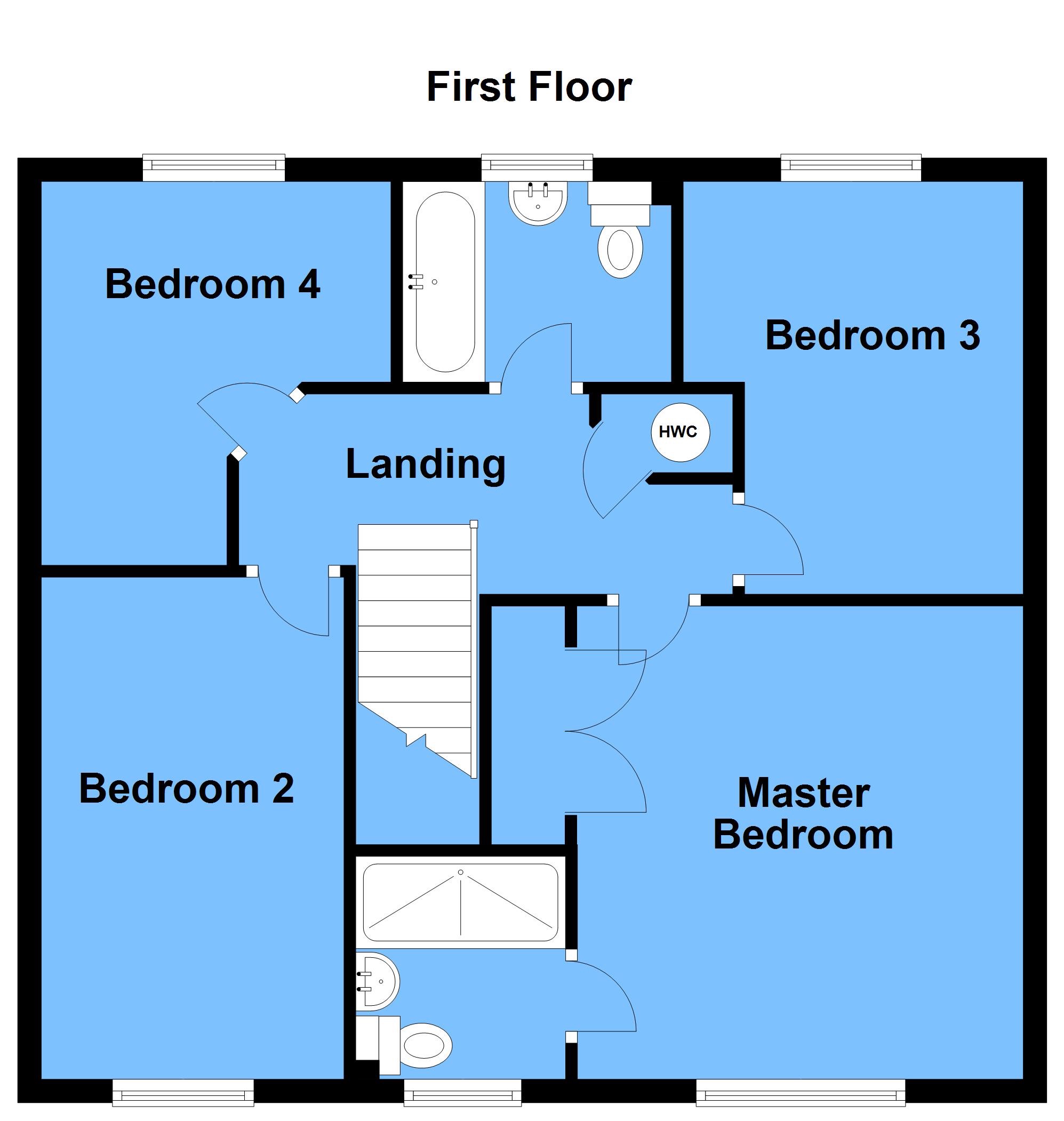 4 bedroom detached house SSTC in Bidford-on-avon, Alcester - First Floor