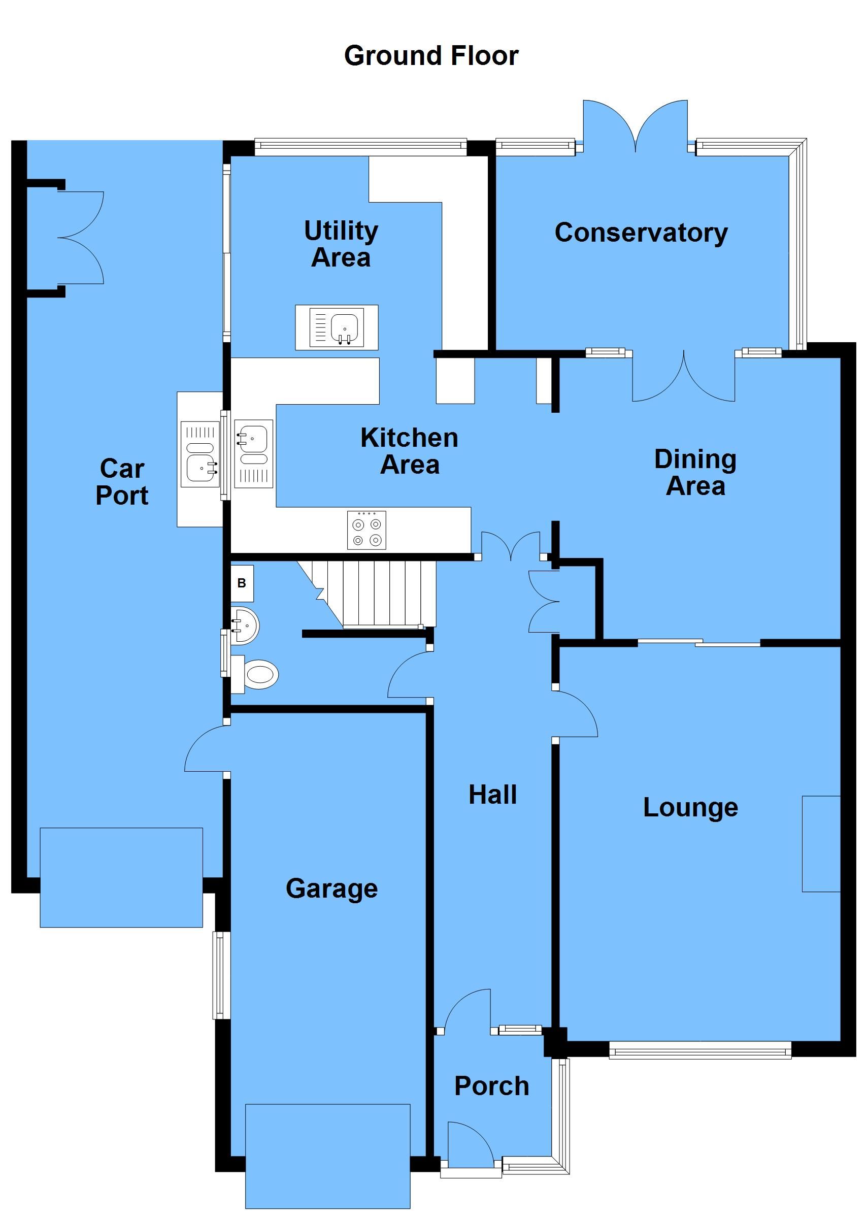 4 bedroom detached house SSTC Alcester - Ground Floor