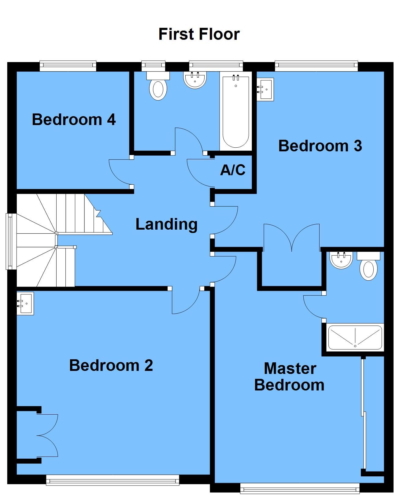 4 bedroom detached house SSTC Alcester - First Floor