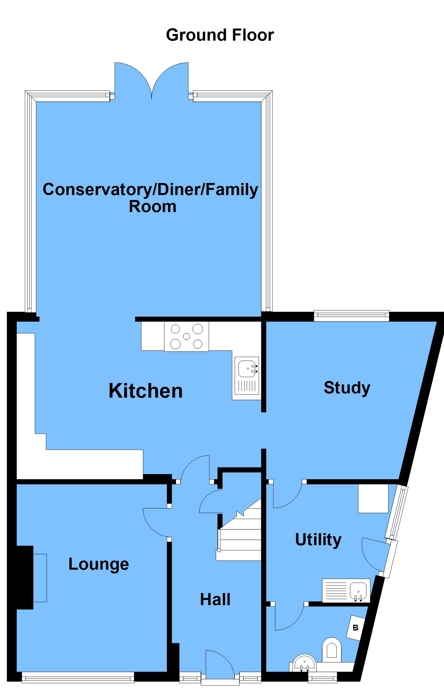 4 bedroom semi-detached house SSTC Alcester - Ground Floor