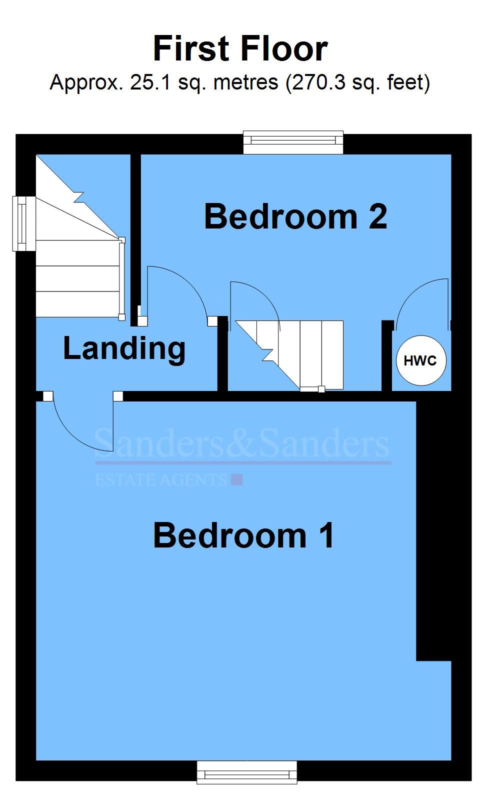 2 bedroom end terraced house SSTC in Dunnington, Alcester - First Floor