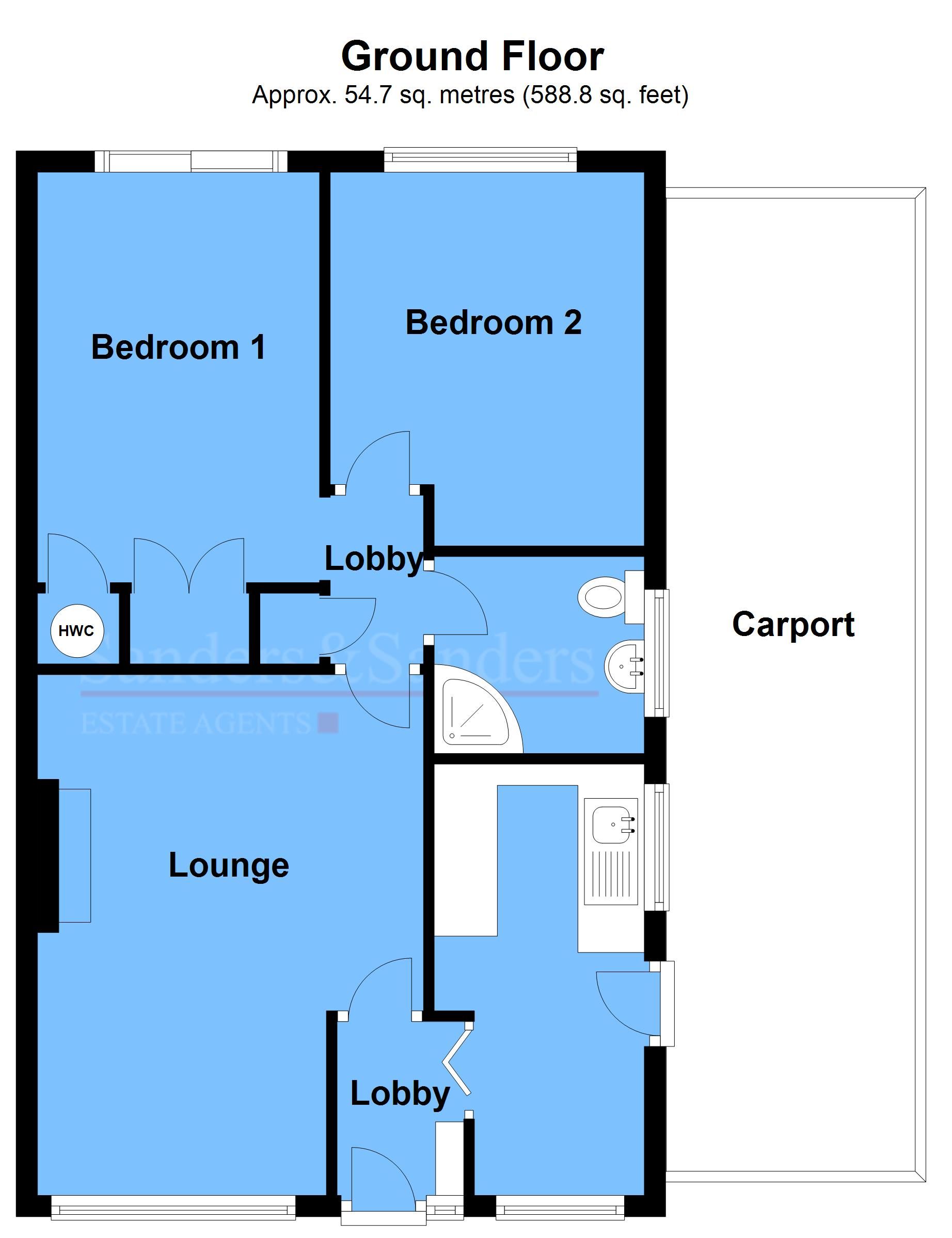2 bedroom detached bungalow SSTC Alcester - Ground Floor