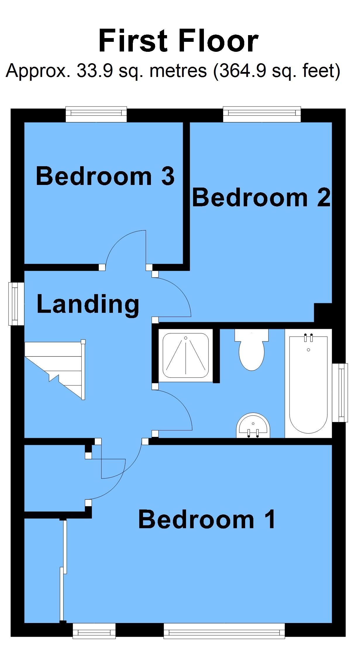 3 bedroom detached house SSTC in Bidford-on-avon, Alcester - First Floor