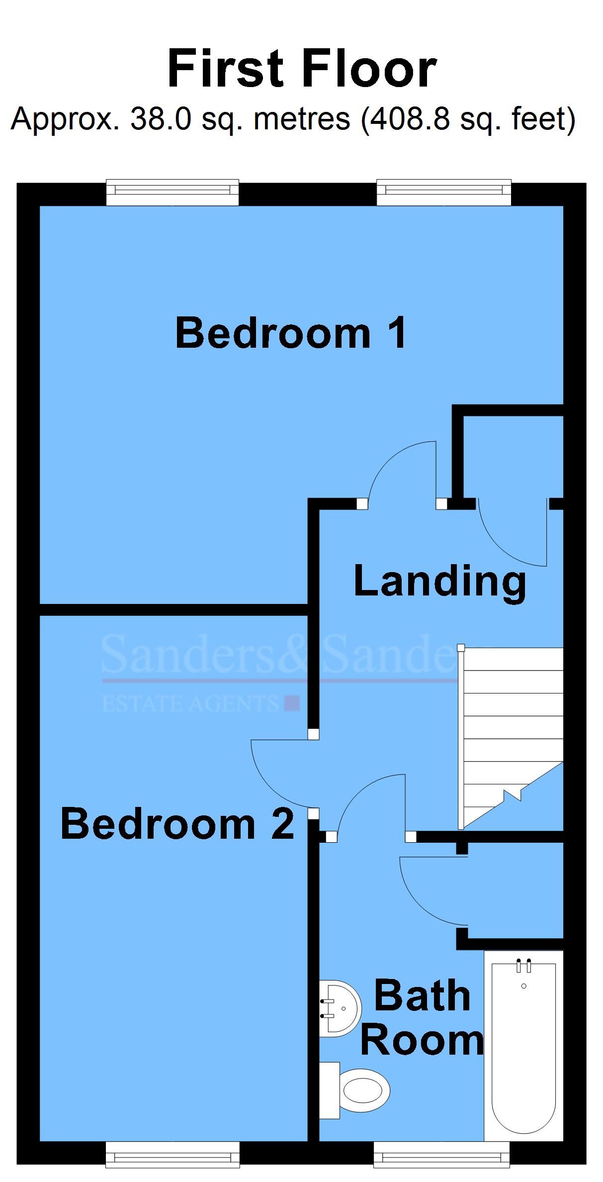 2 bedroom end terraced house SSTC Alcester - First Floor