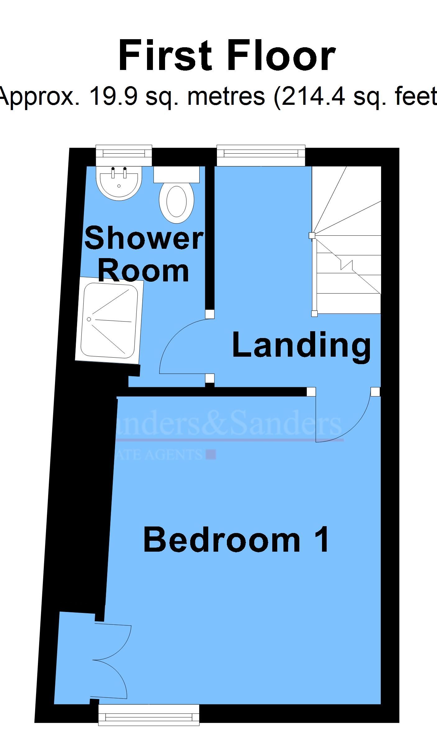 2 bedroom mid terraced house SSTC Alcester - First Floor