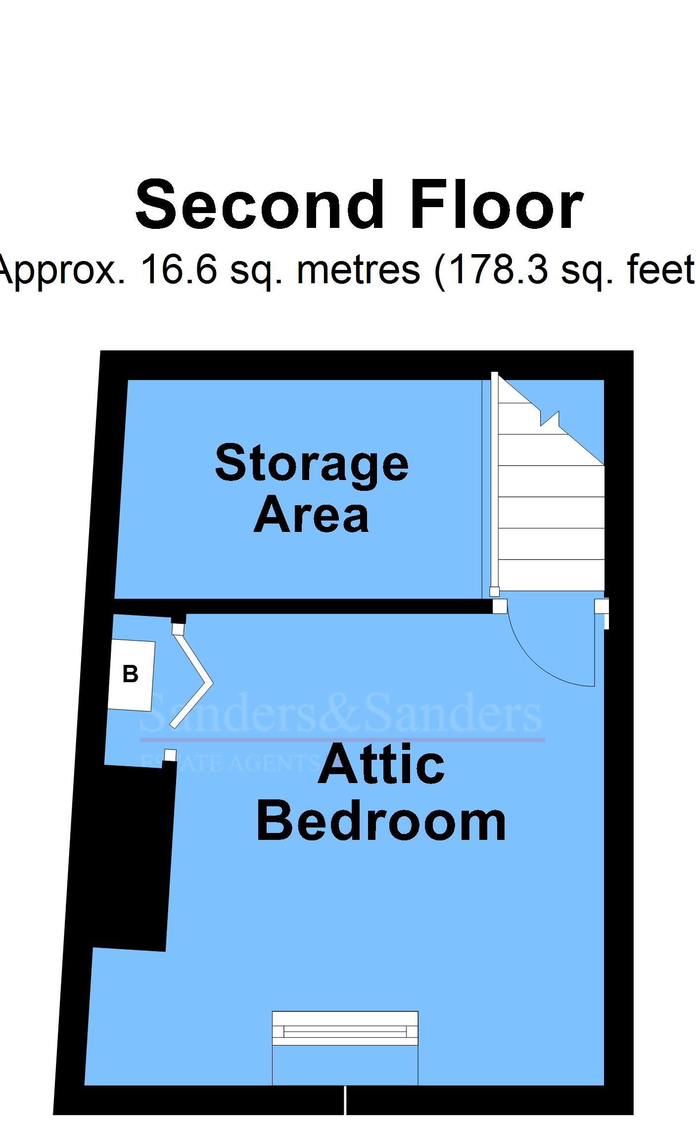 2 bedroom mid terraced house SSTC Alcester - Second Floor