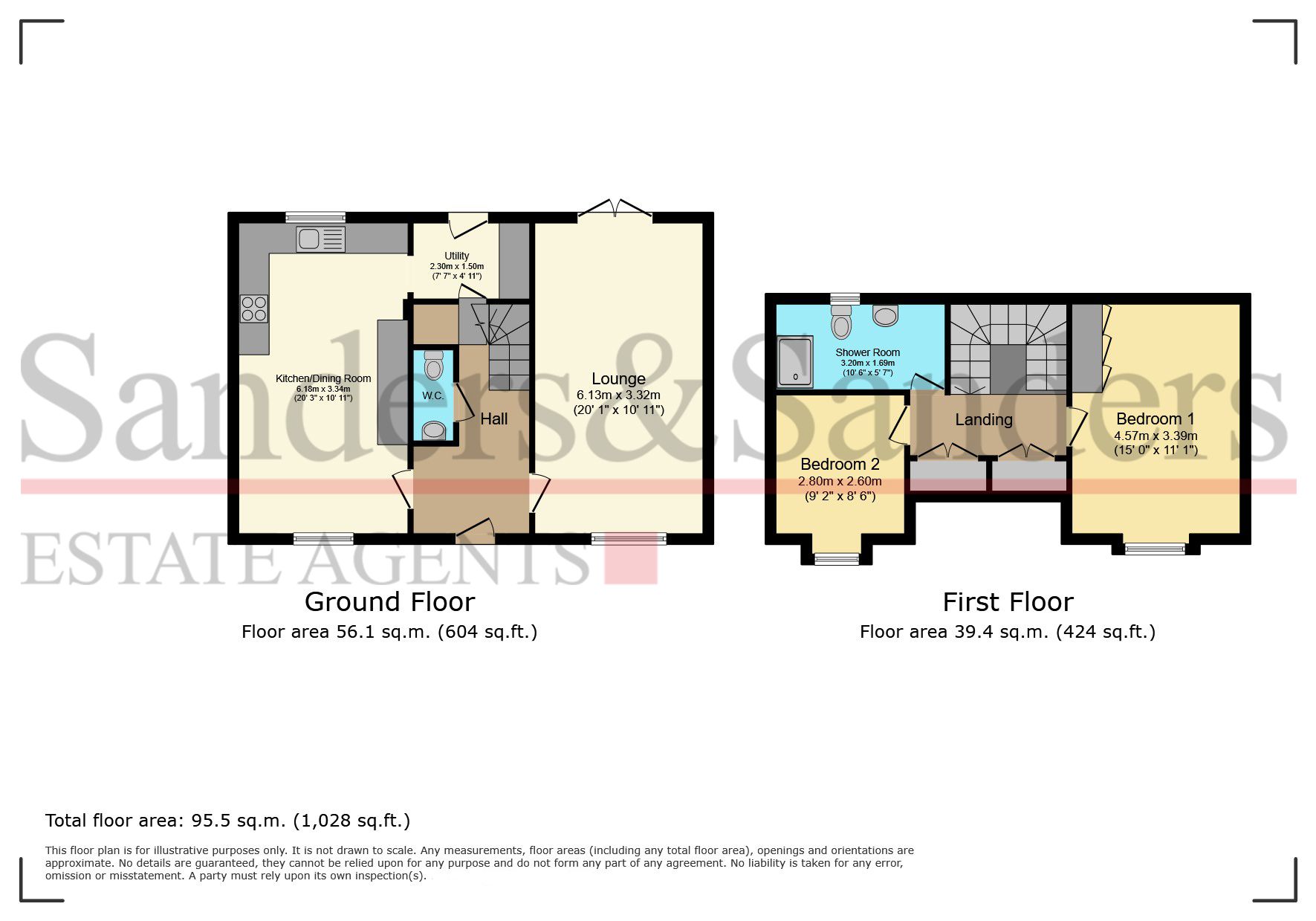 2 bedroom detached house For Sale Bidford Upon Avon - Floor Plans