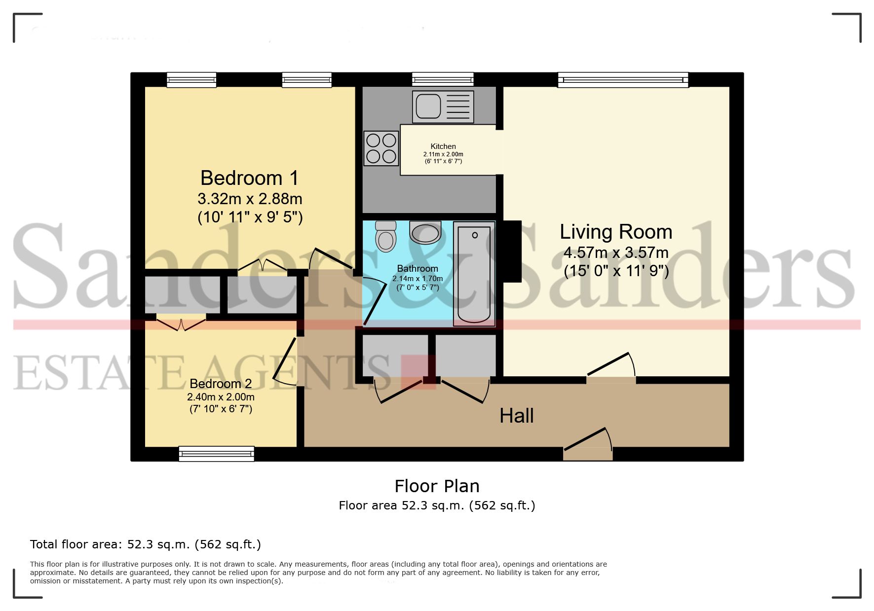 2 bedroom flat flat/apartment For Sale in Bidford-on-avon, Alcester - Floor Plans