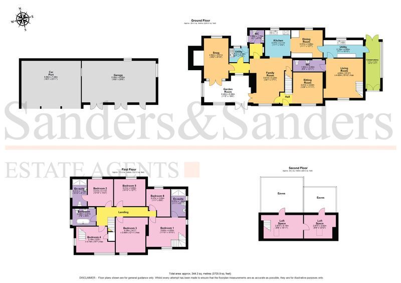 6 bedroom detached house For Sale in Holberrow Green, Redditch - Floor Plans