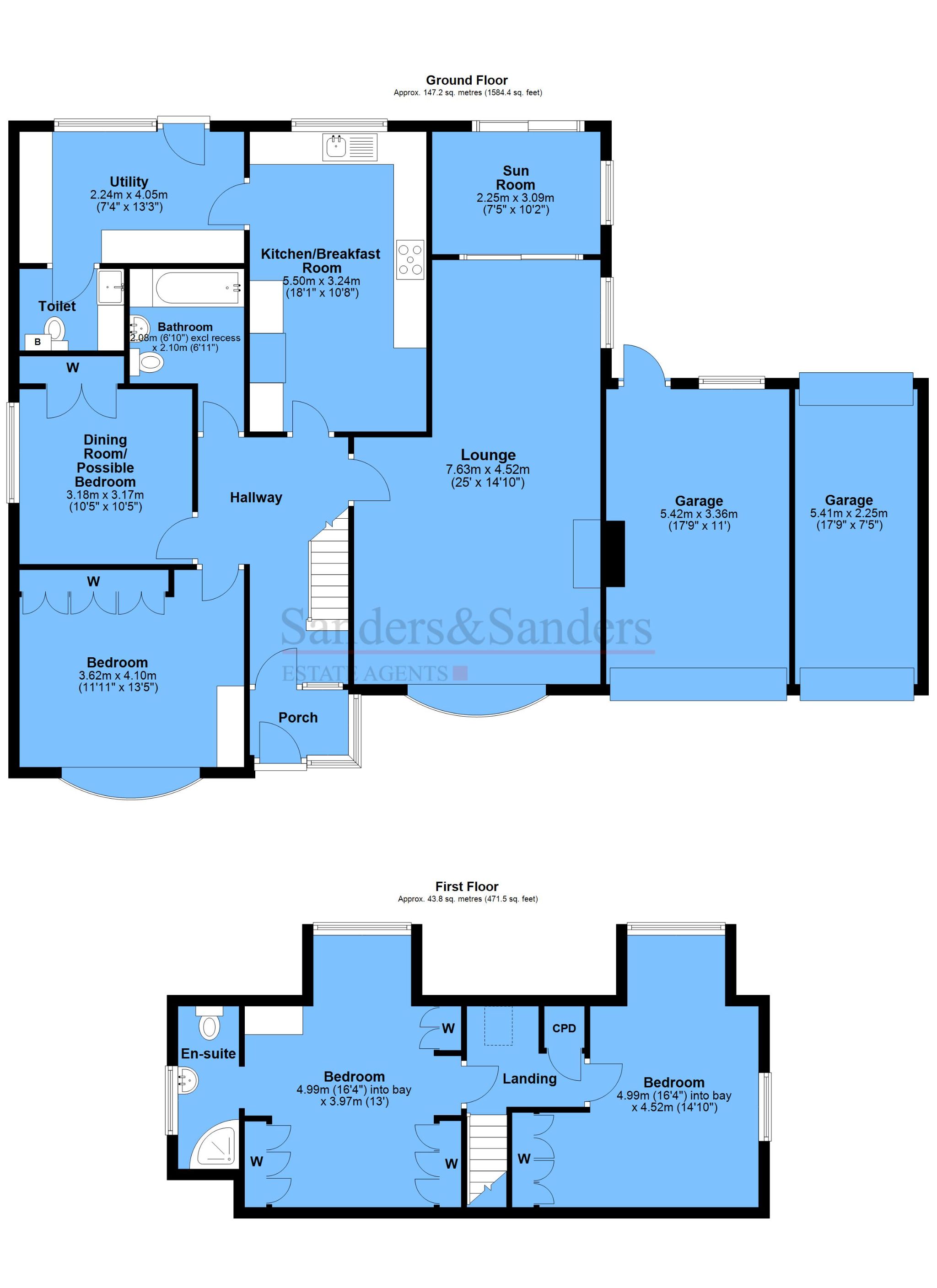 3 bedroom detached dormer house For Sale in Sambourne, Redditch - Floor Plans