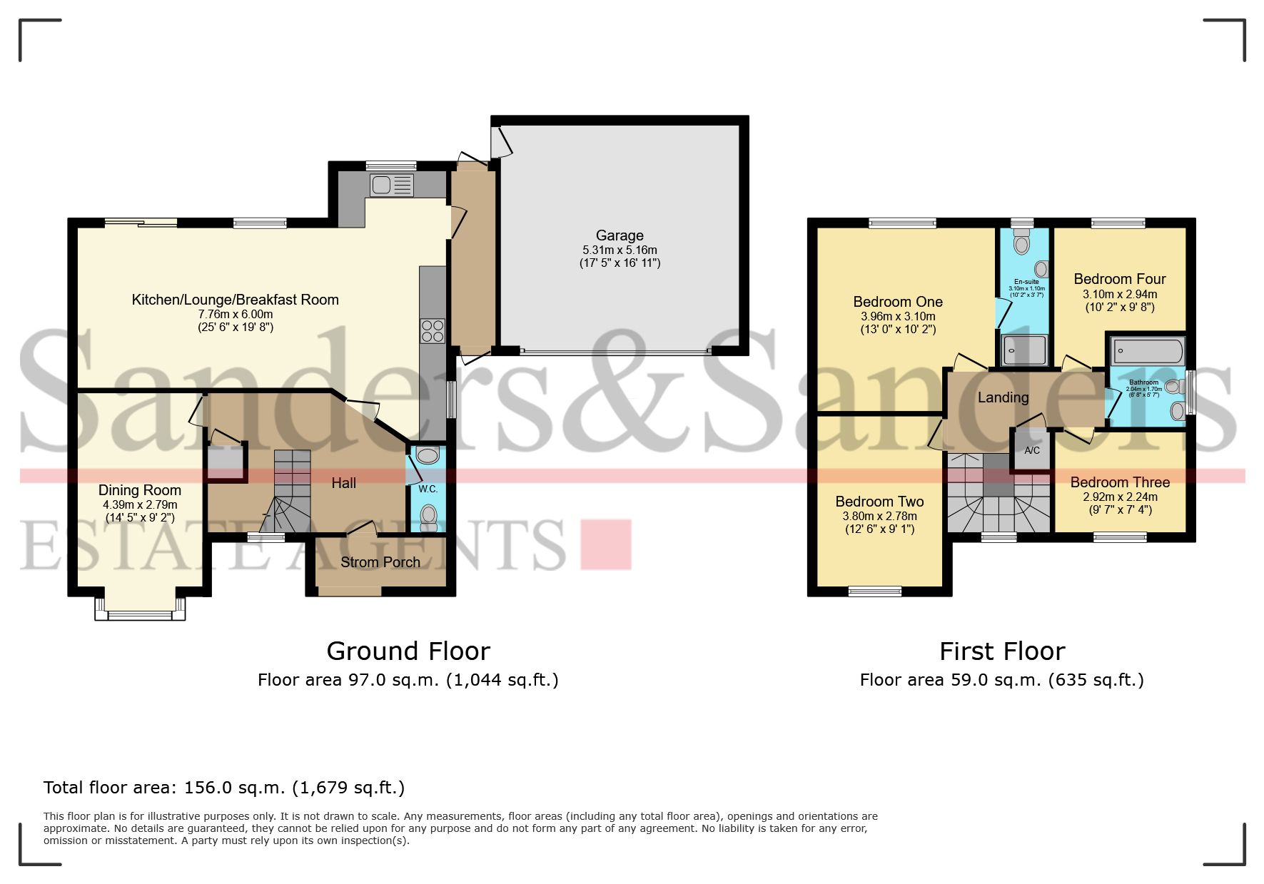 4 bedroom detached house To Let in Inkberrow, Worcester - Floor Plans