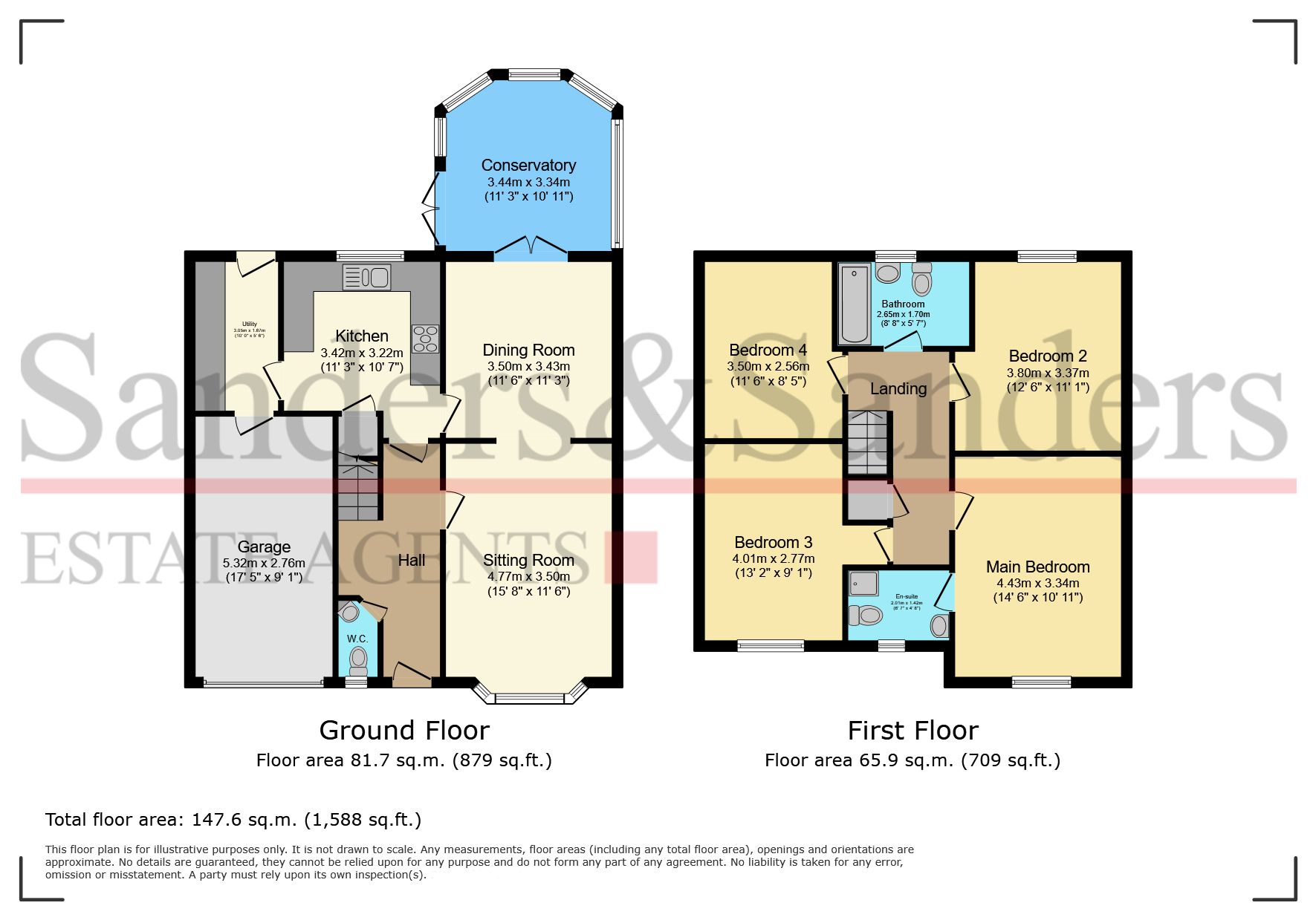 4 bedroom detached house For Sale in Bidford-on-avon, Alcester - Floor Plans