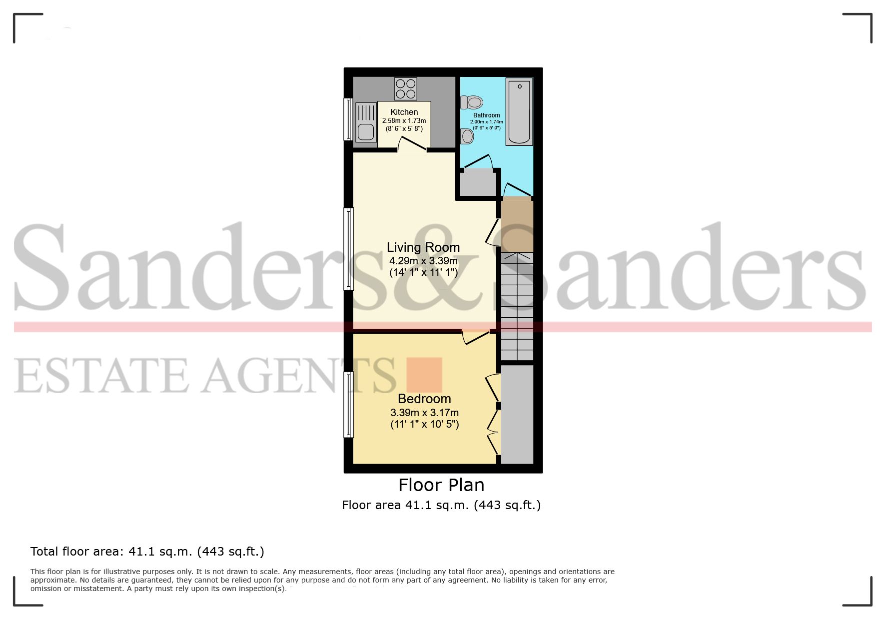 1 bedroom apartment flat/apartment For Sale Alcester - Floor Plans