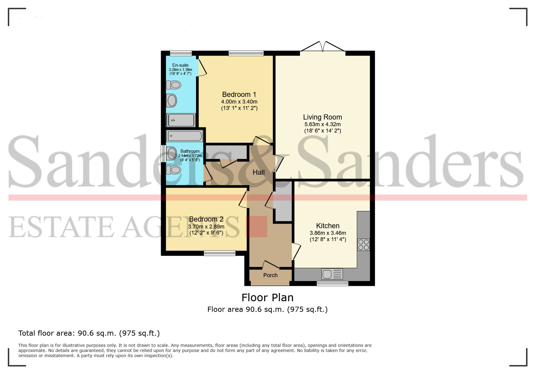 2 bedroom detached bungalow To Let Bidford On Avon - Floor Plans