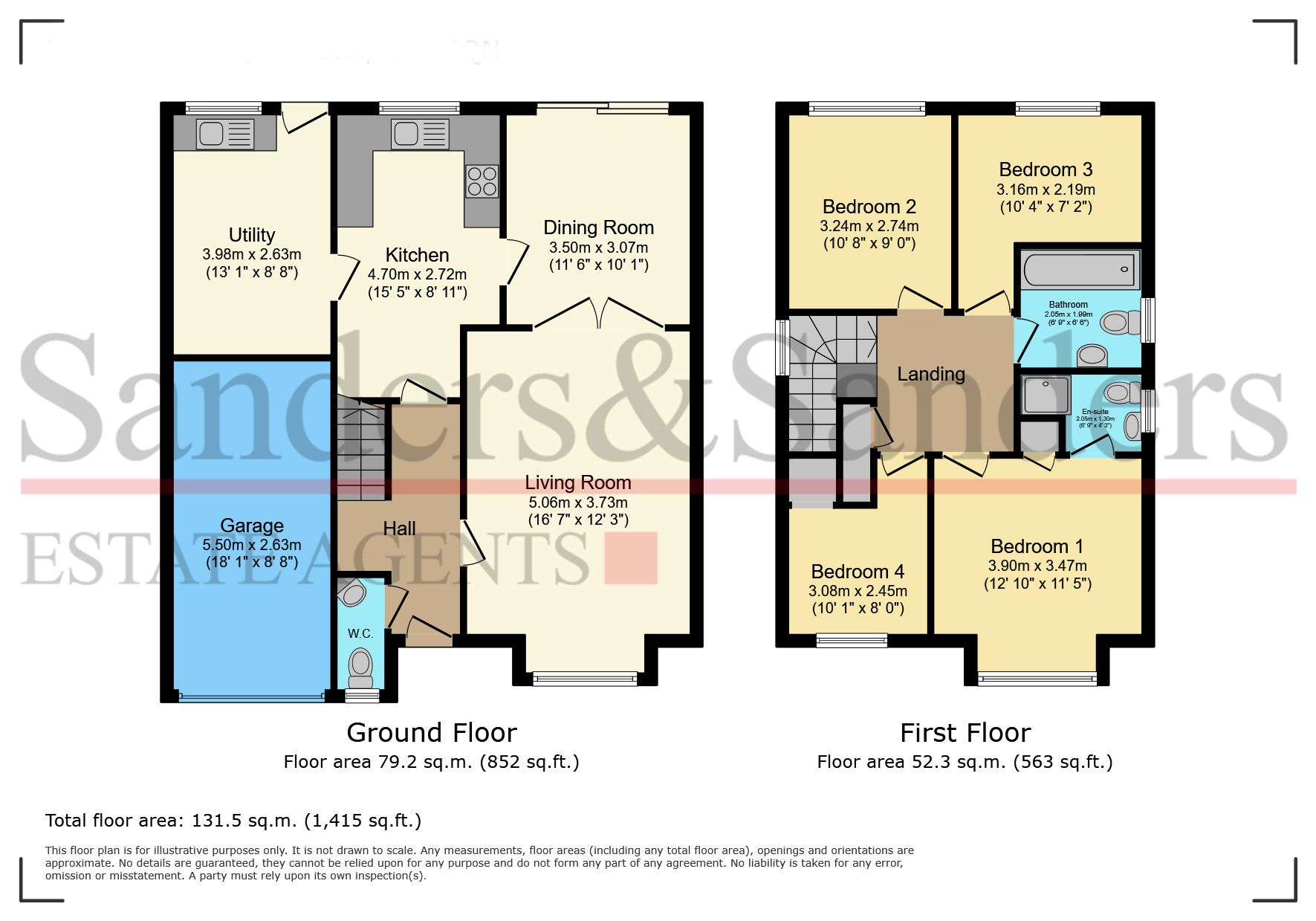 4 bedroom detached house SSTC Alcester - Floor Plans