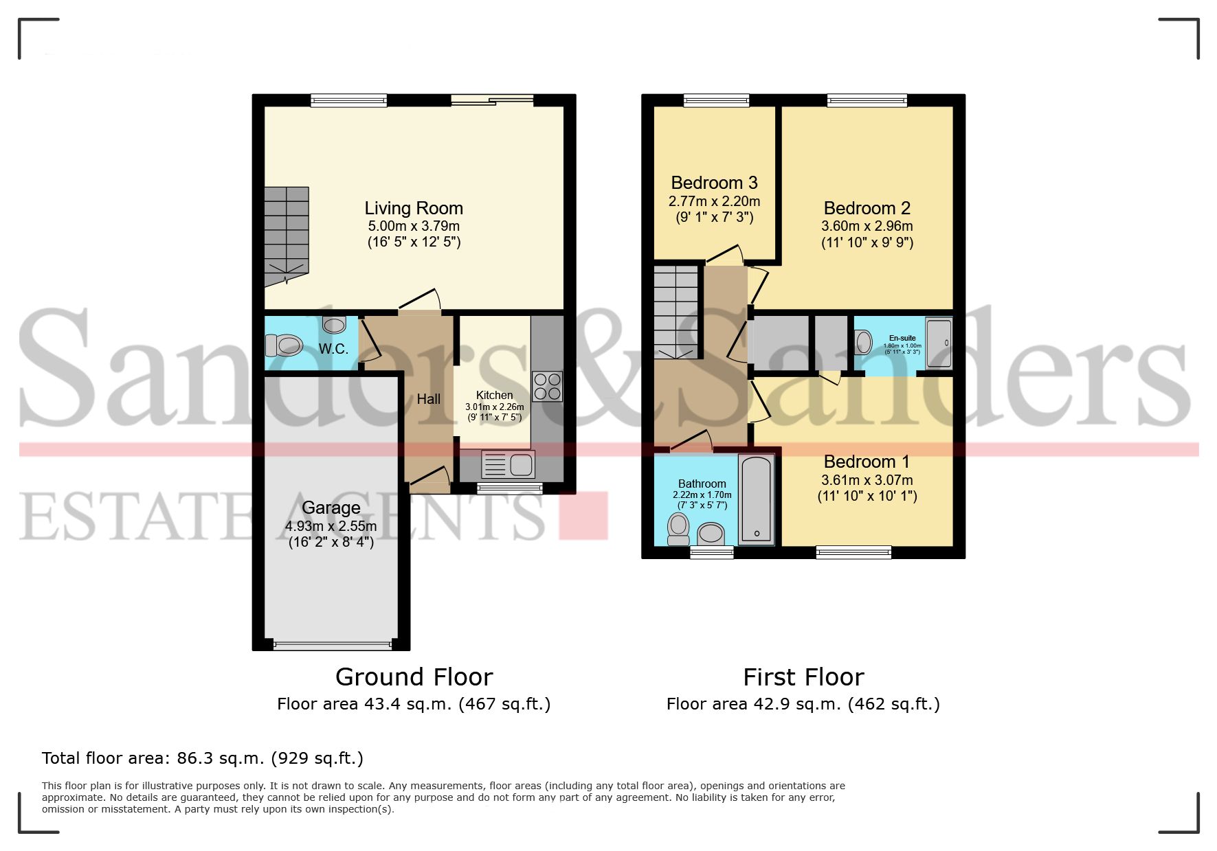 3 bedroom end terraced house For Sale in Bidford-on-avon, Alcester - Floor Plans