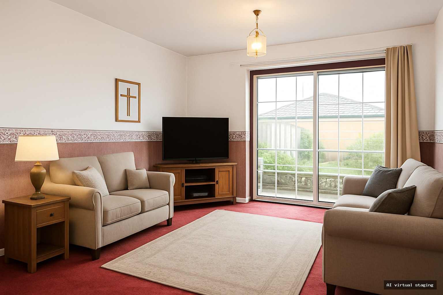  - Living Room (AI virtual staging)