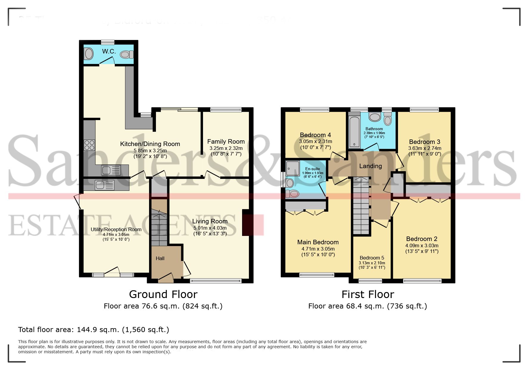 5 bedroom semi-detached house For Sale in Bidford-on-avon, Alcester - Floor Plans