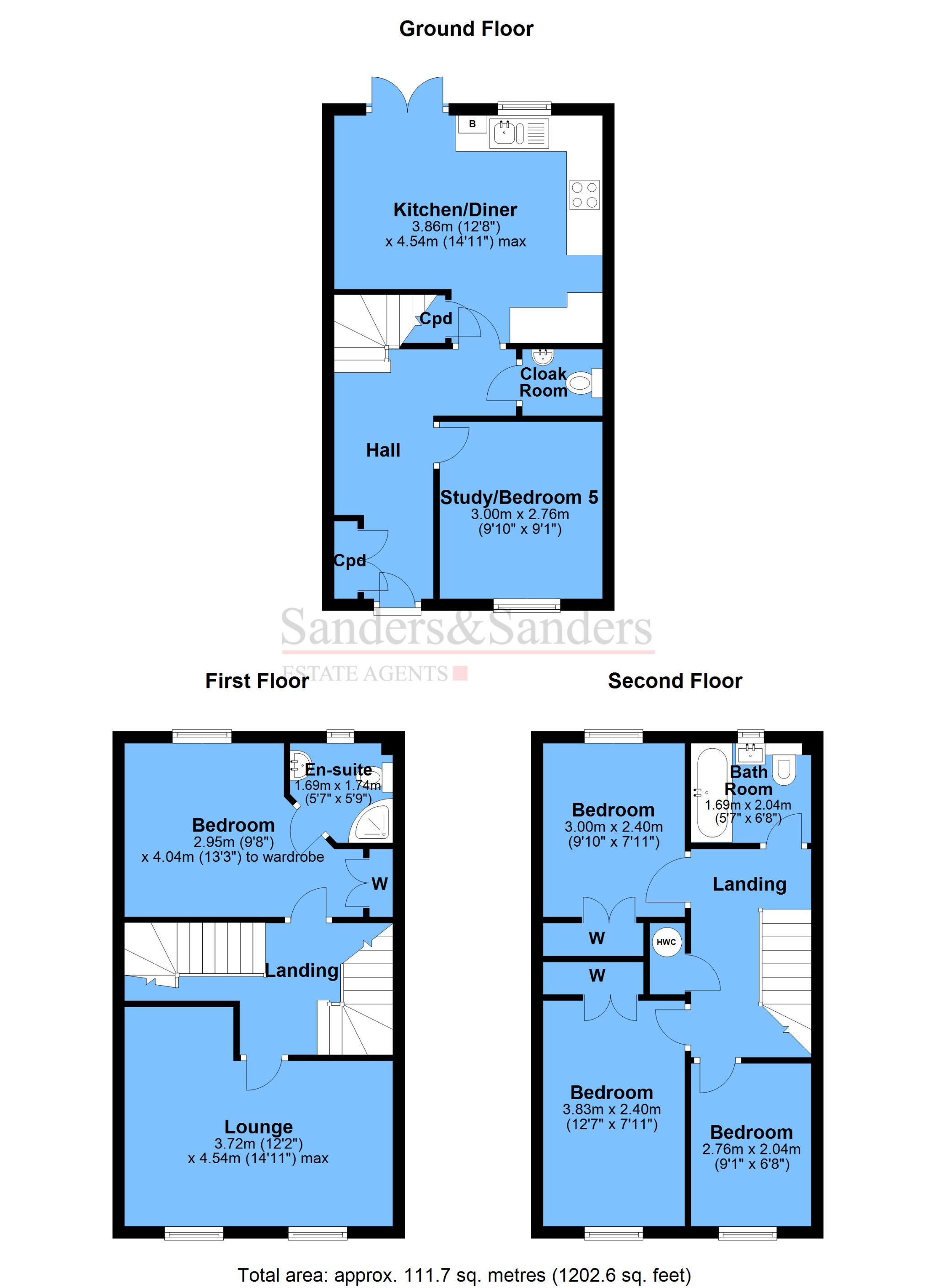 4 bedroom end terraced house For Sale in Bidford-on-avon, Alcester - Floor Plans