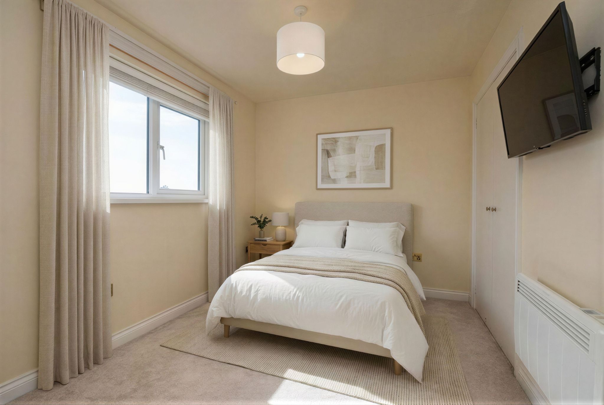  - Virtual stage image of bedroom